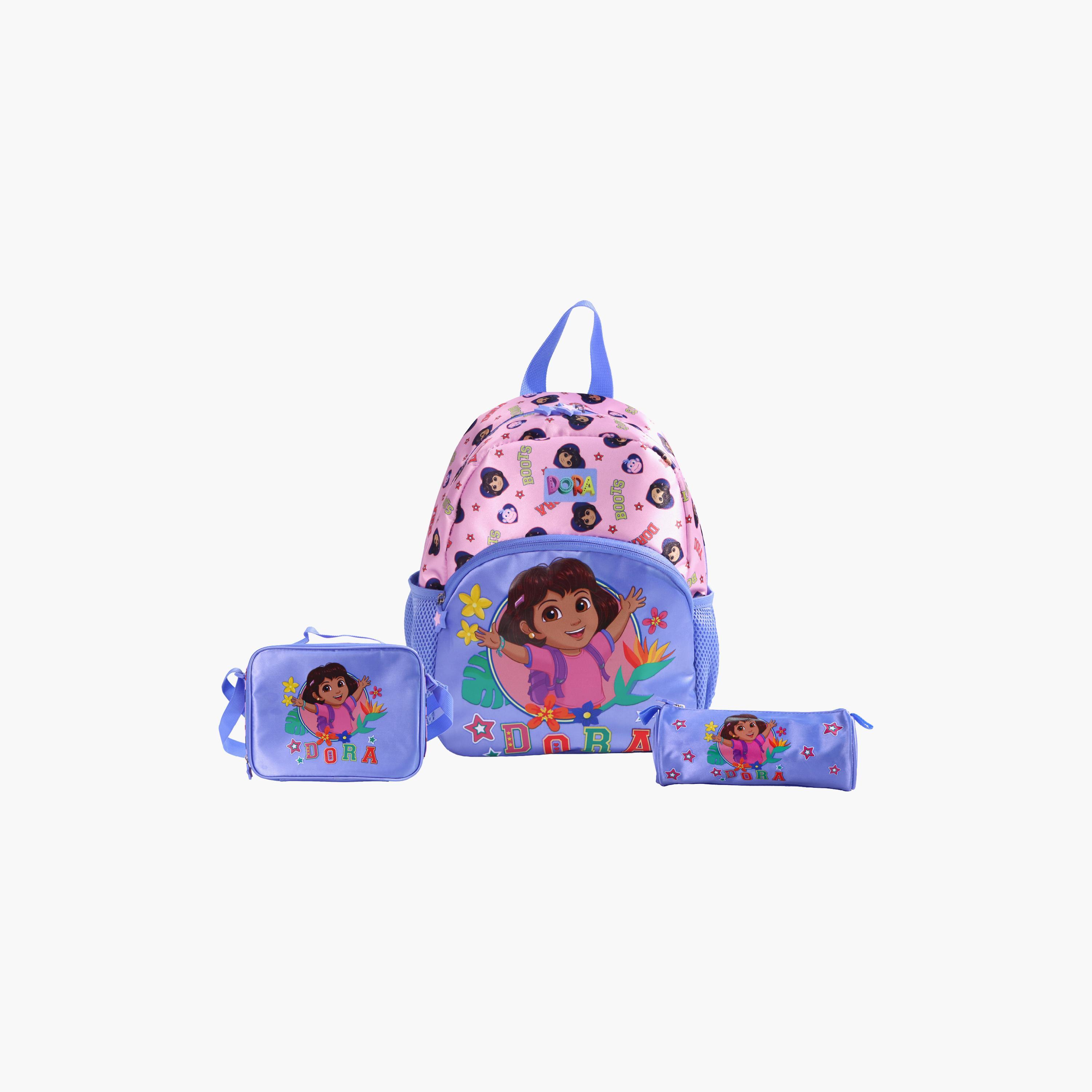 Moon Dora the Explorer School Bag with Lunch Bag & Pencil Case - 13 Inch-school-bagsandbackpacks-sets-image-3