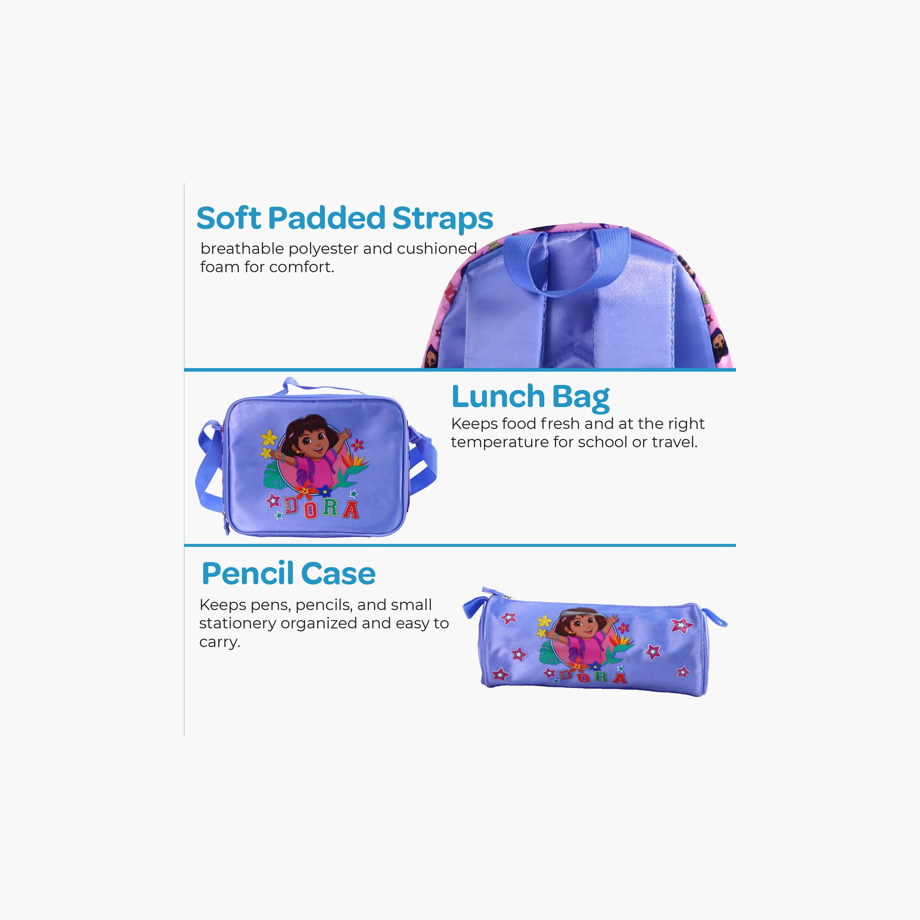 Moon Dora the Explorer School Bag with Lunch Bag & Pencil Case - 13 Inch-school-bagsandbackpacks-sets-image-5