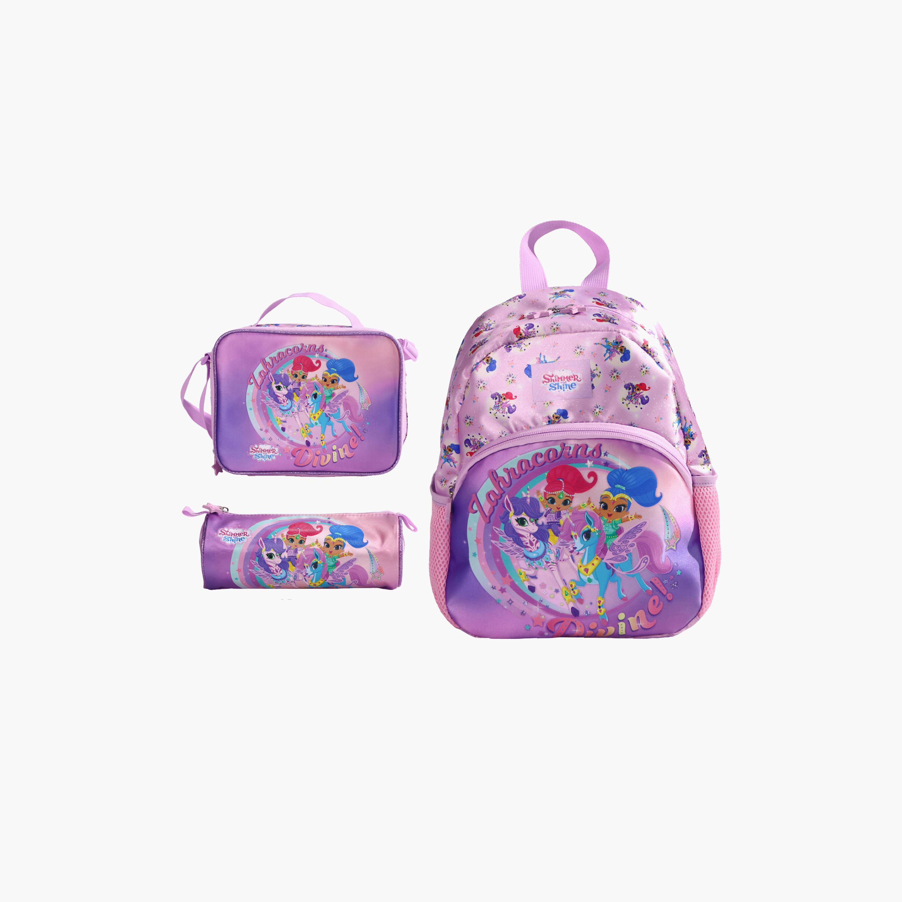 Moon Shimmer & Shine School Bag with Lunch Bag & Pencil Case - 13 Inch-school-bagsandbackpacks-sets-image-1