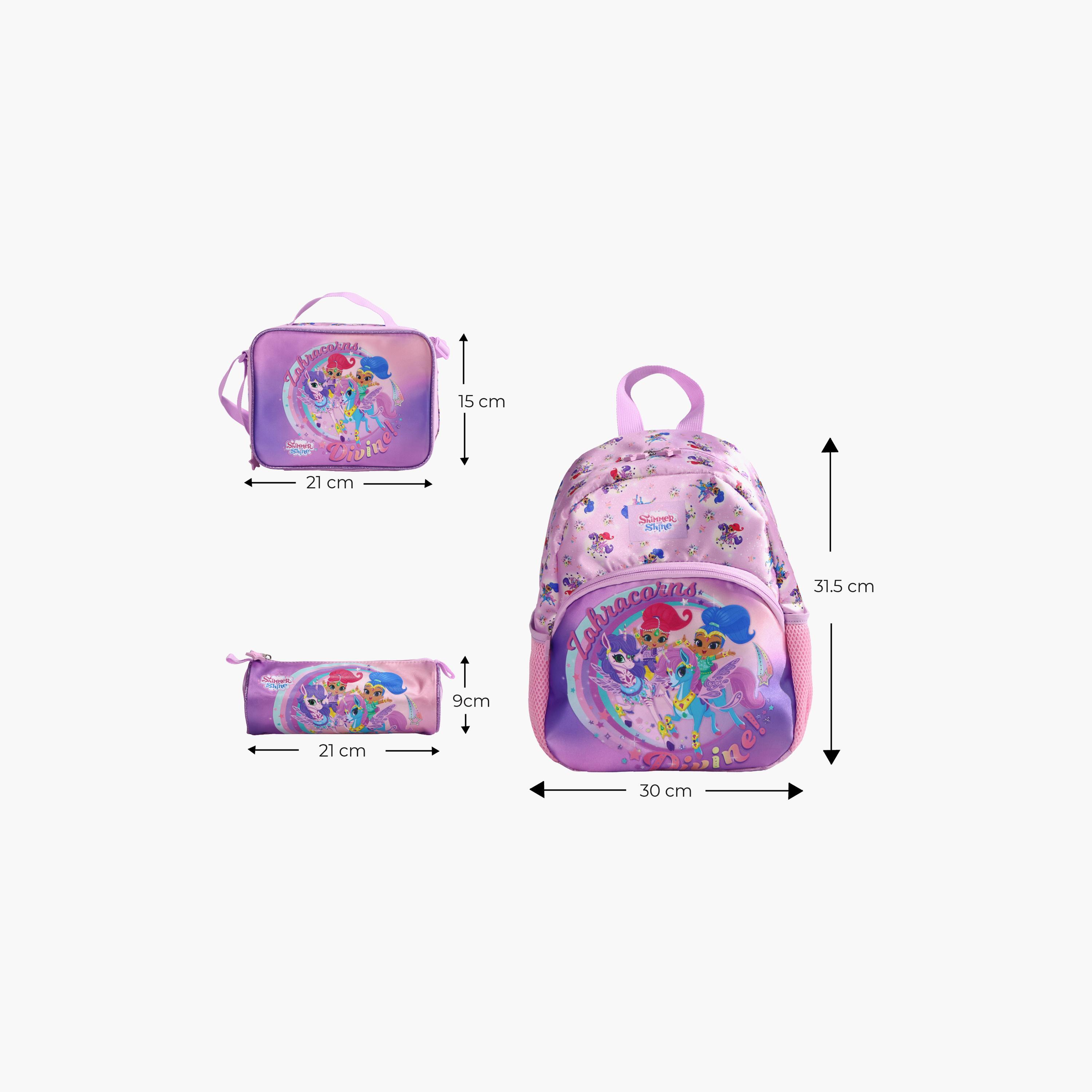 Moon Shimmer & Shine School Bag with Lunch Bag & Pencil Case - 13 Inch-school-bagsandbackpacks-sets-image-2
