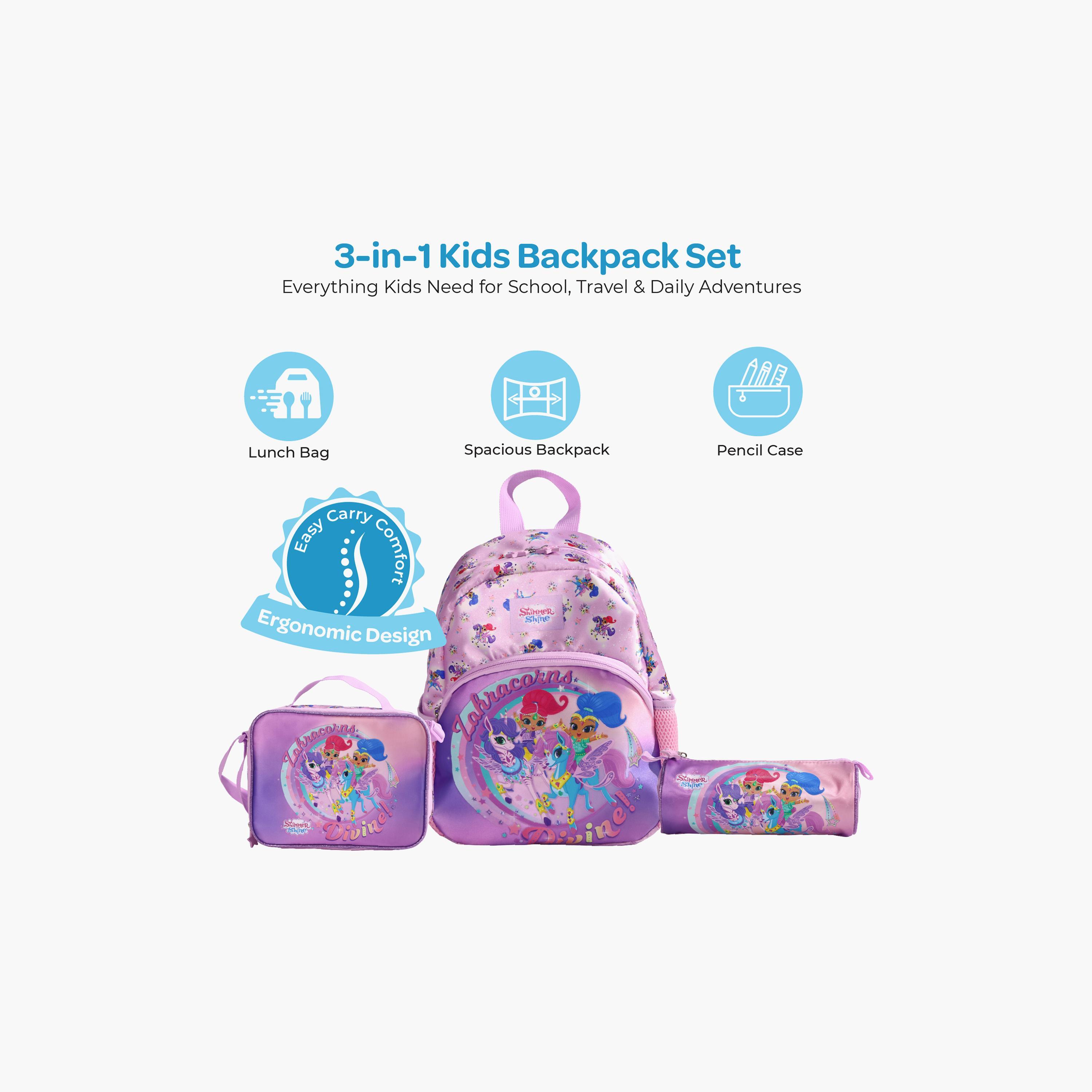 Moon Shimmer & Shine School Bag with Lunch Bag & Pencil Case - 13 Inch-school-bagsandbackpacks-sets-image-4