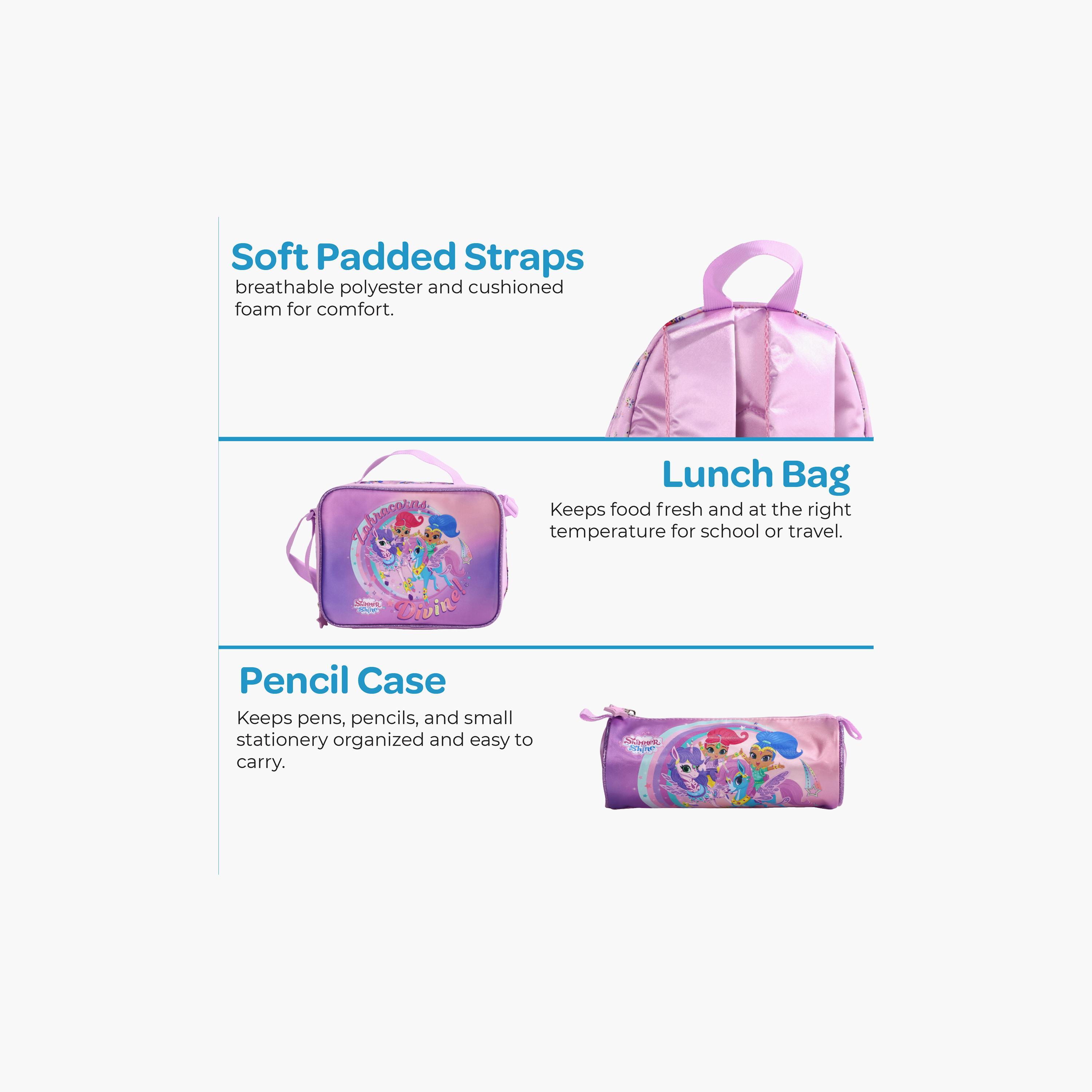 Moon Shimmer & Shine School Bag with Lunch Bag & Pencil Case - 13 Inch-school-bagsandbackpacks-sets-image-8