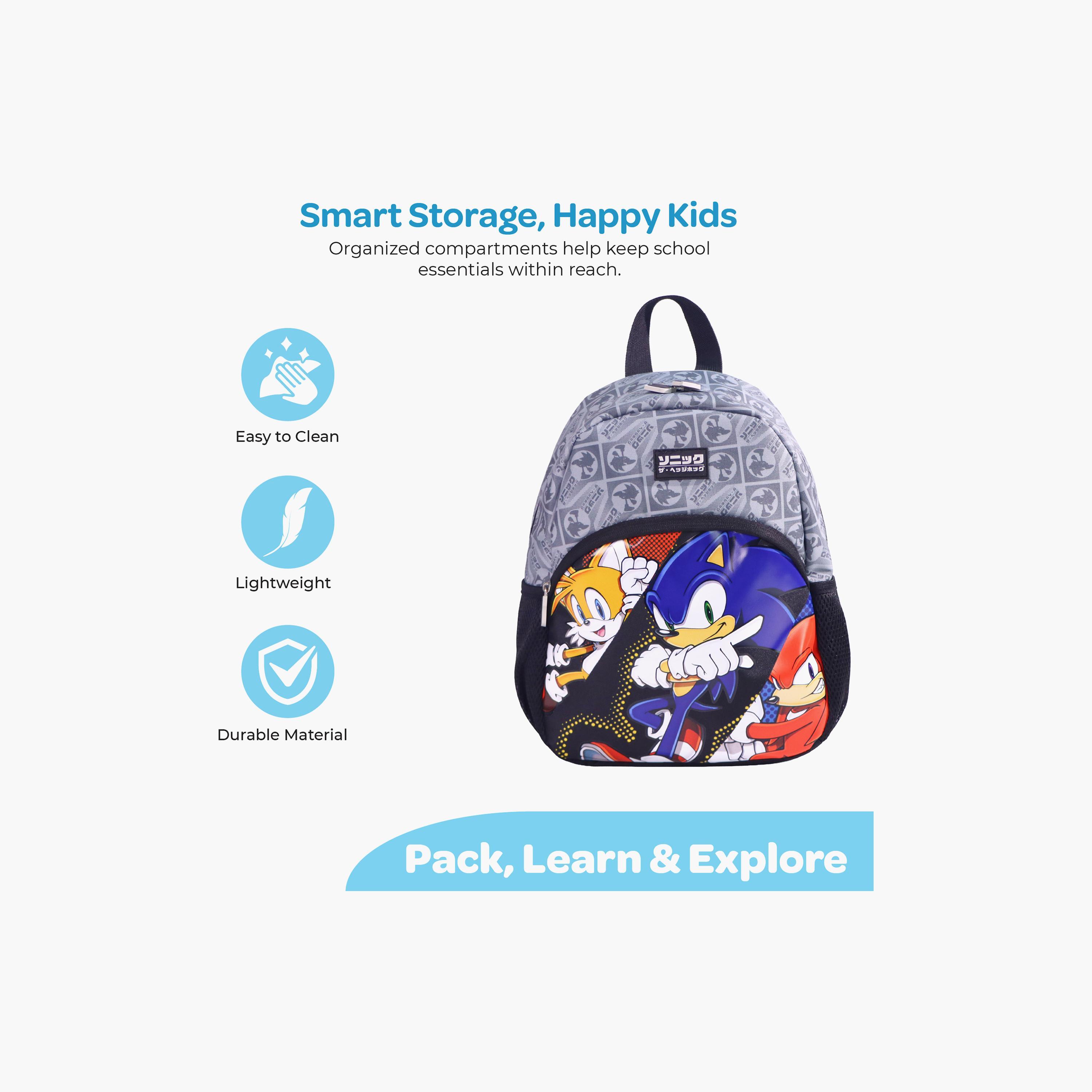 Moon Sonic the Hedgehog School Bag with Lunch Bag & Pencil Case - 13 Inch-school-bagsandbackpacks-sets-image-5