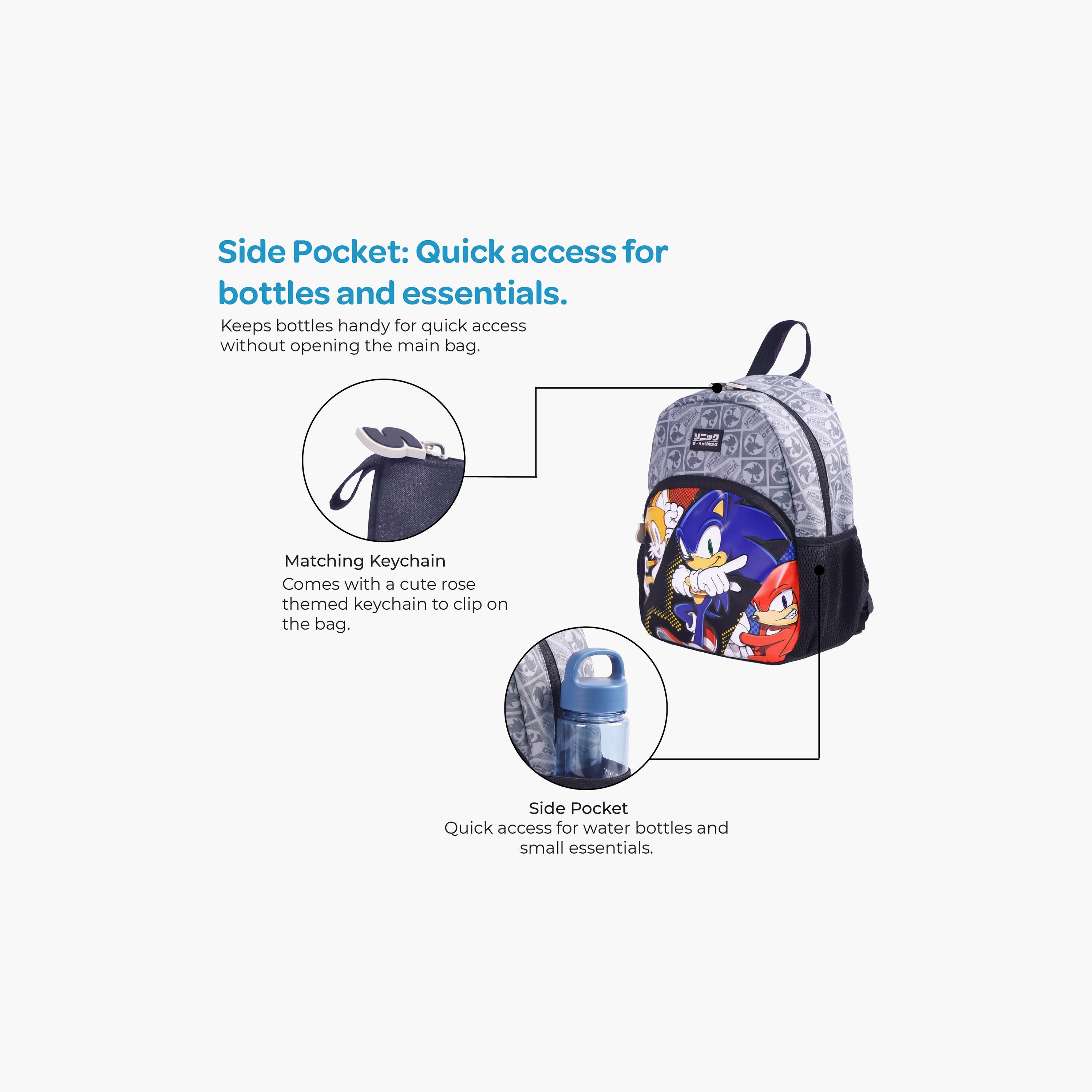 Moon Sonic the Hedgehog School Bag with Lunch Bag & Pencil Case - 13 Inch-school-bagsandbackpacks-sets-image-6