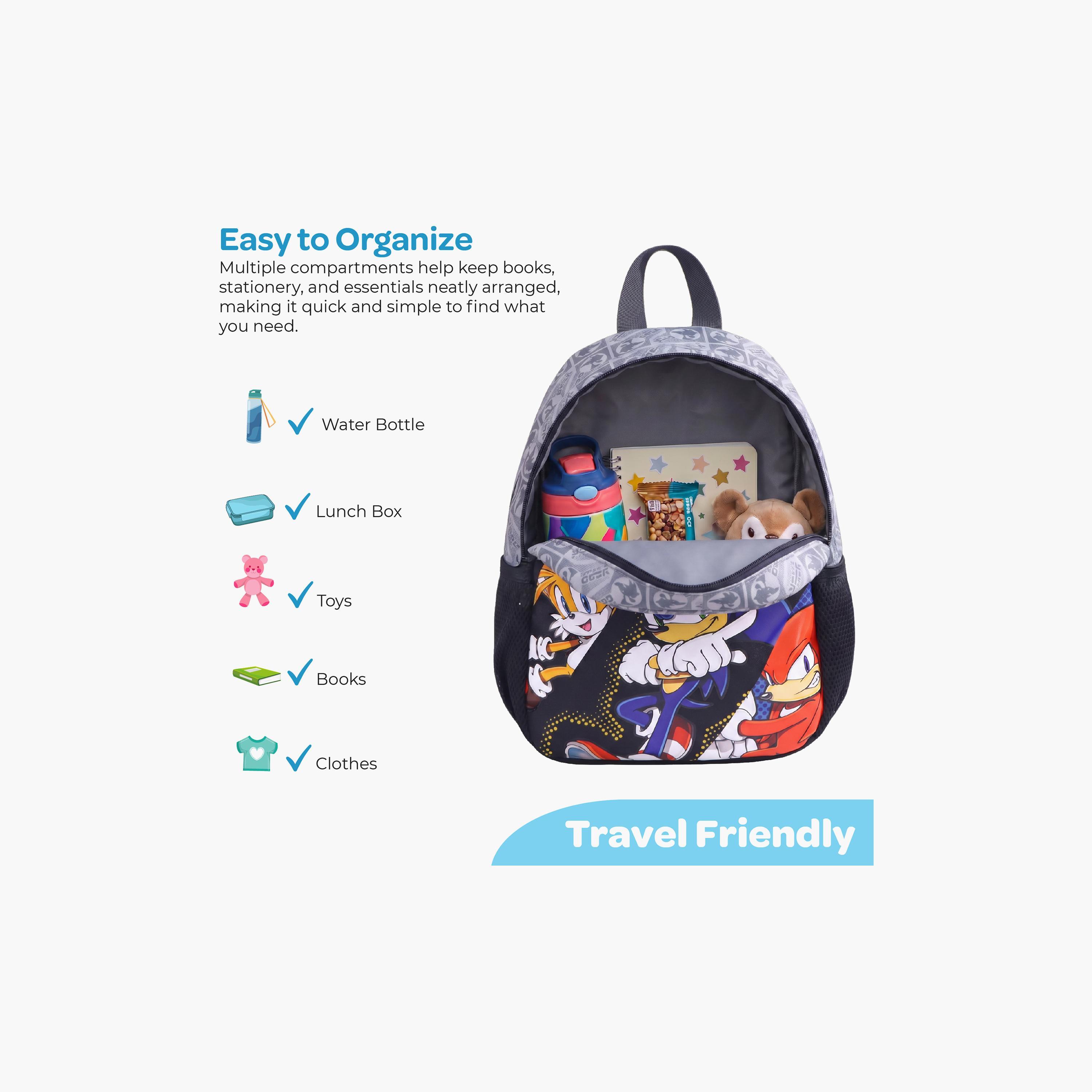 Moon Sonic the Hedgehog School Bag with Lunch Bag & Pencil Case - 13 Inch-school-bagsandbackpacks-sets-image-9