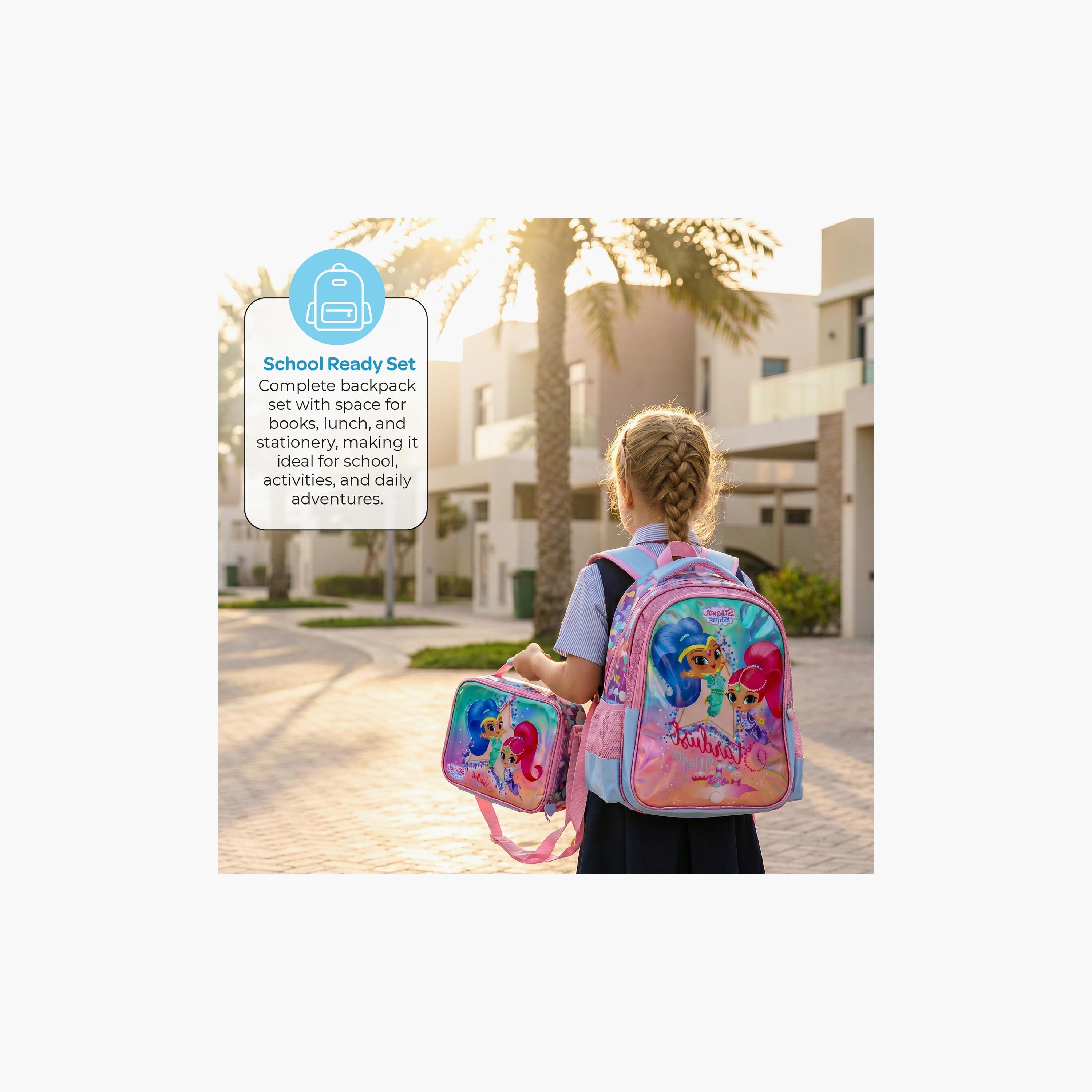 Moon Shimmer & Shine School Bag with Lunch Bag & Pencil Case - 16 Inch-school-bagsandbackpacks-sets-image-10