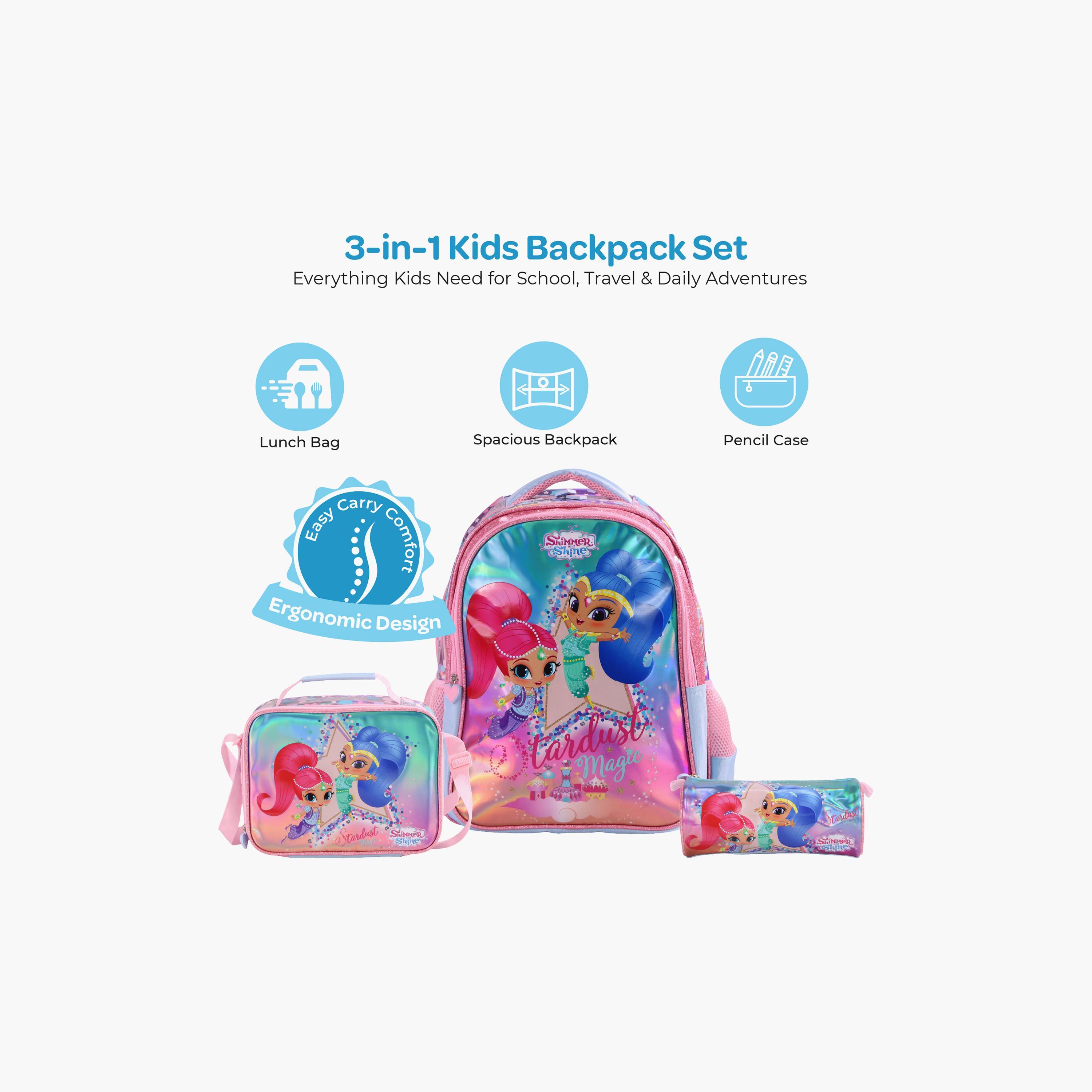 Moon Shimmer & Shine School Bag with Lunch Bag & Pencil Case - 16 Inch-school-bagsandbackpacks-sets-image-4