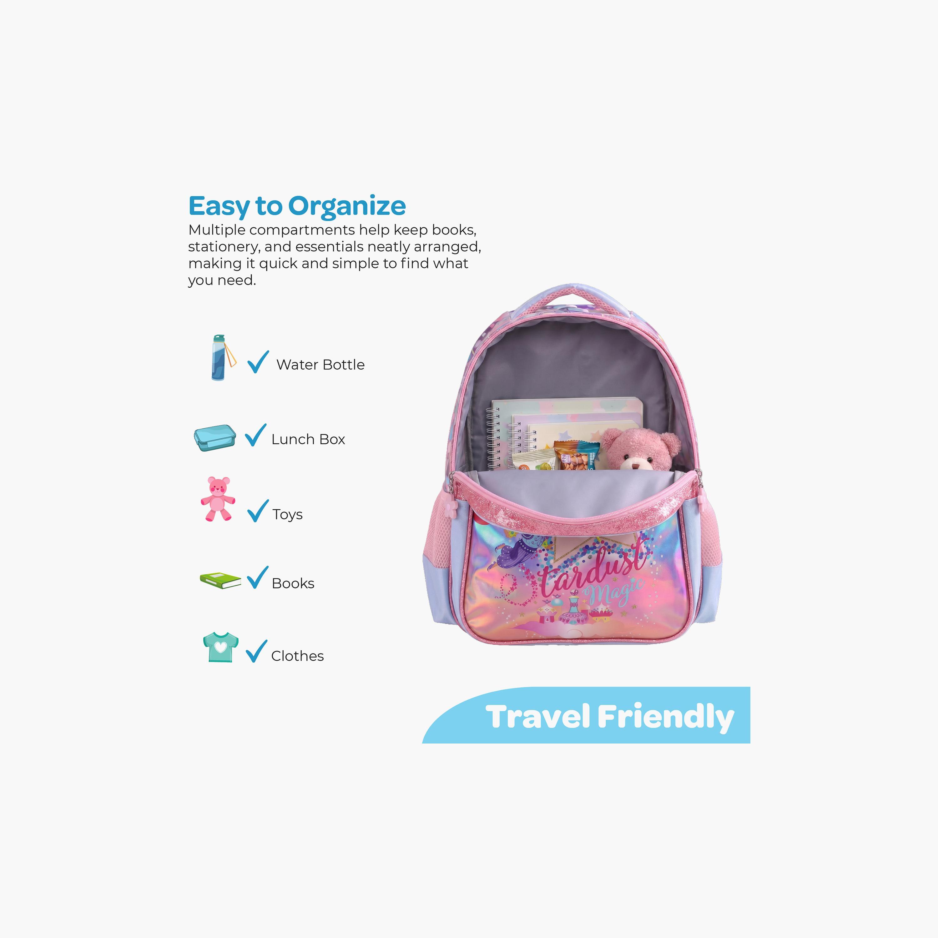Moon Shimmer & Shine School Bag with Lunch Bag & Pencil Case - 16 Inch-school-bagsandbackpacks-sets-image-9