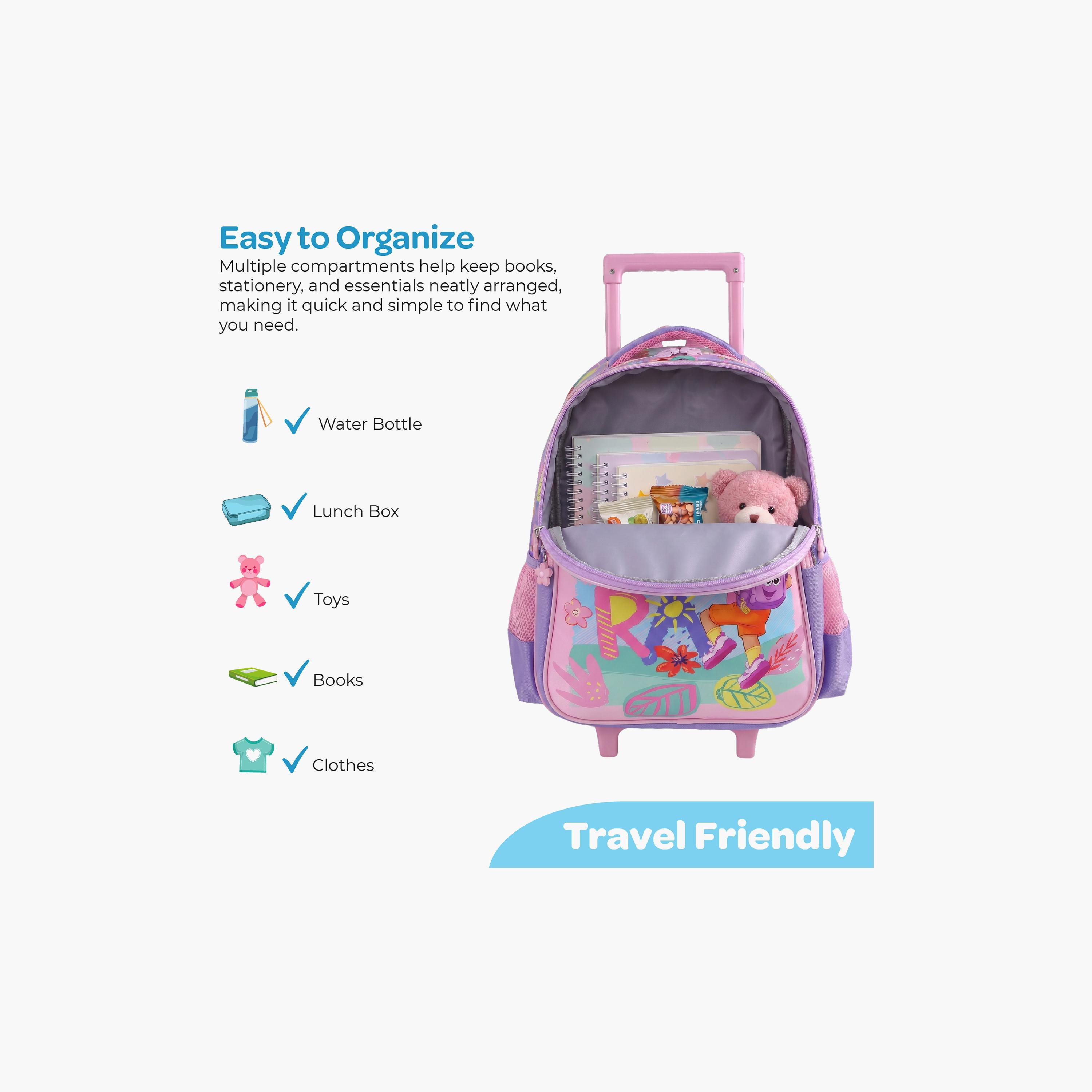 Moon Dora the Explorer Trolley Backpack with Lunch Bag & Pencil Case - 16 Inch-school-bagsandbackpacks-trolleybags-image-10