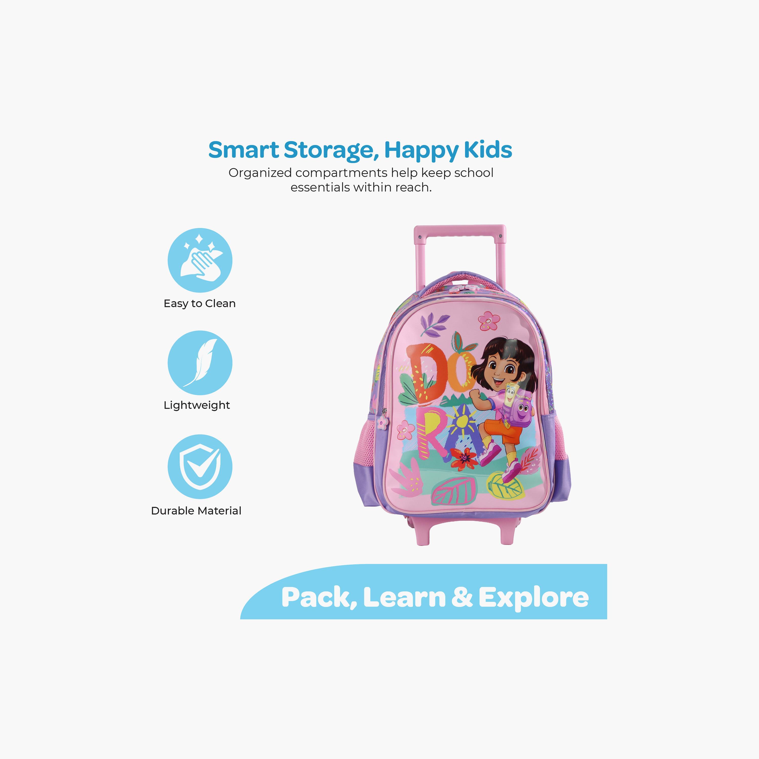 Moon Dora the Explorer Trolley Backpack with Lunch Bag & Pencil Case - 16 Inch-school-bagsandbackpacks-trolleybags-image-6