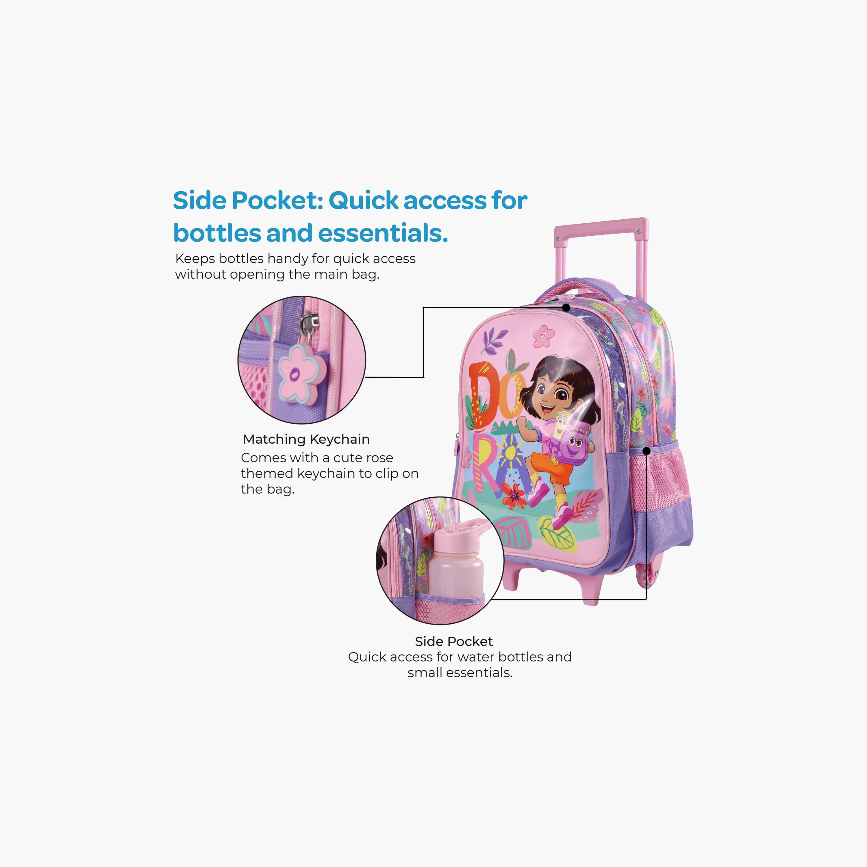 Moon Dora the Explorer Trolley Backpack with Lunch Bag & Pencil Case - 16 Inch-school-bagsandbackpacks-trolleybags-image-7