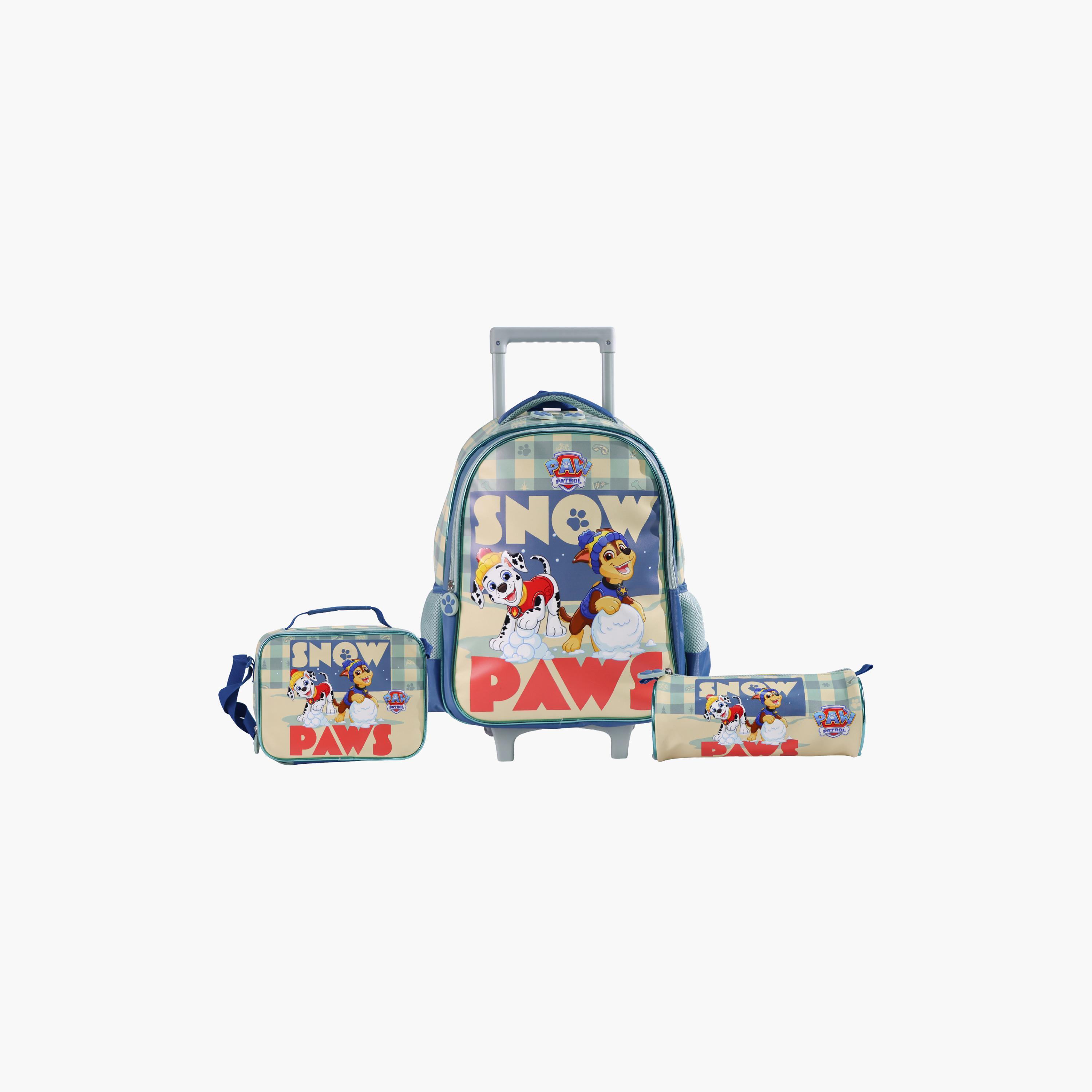 Moon Paw Patrol Snow Paw Trolley Backpack with Lunch Bag & Pencil Case - 16 Inch-school-bagsandbackpacks-trolleybags-image-4