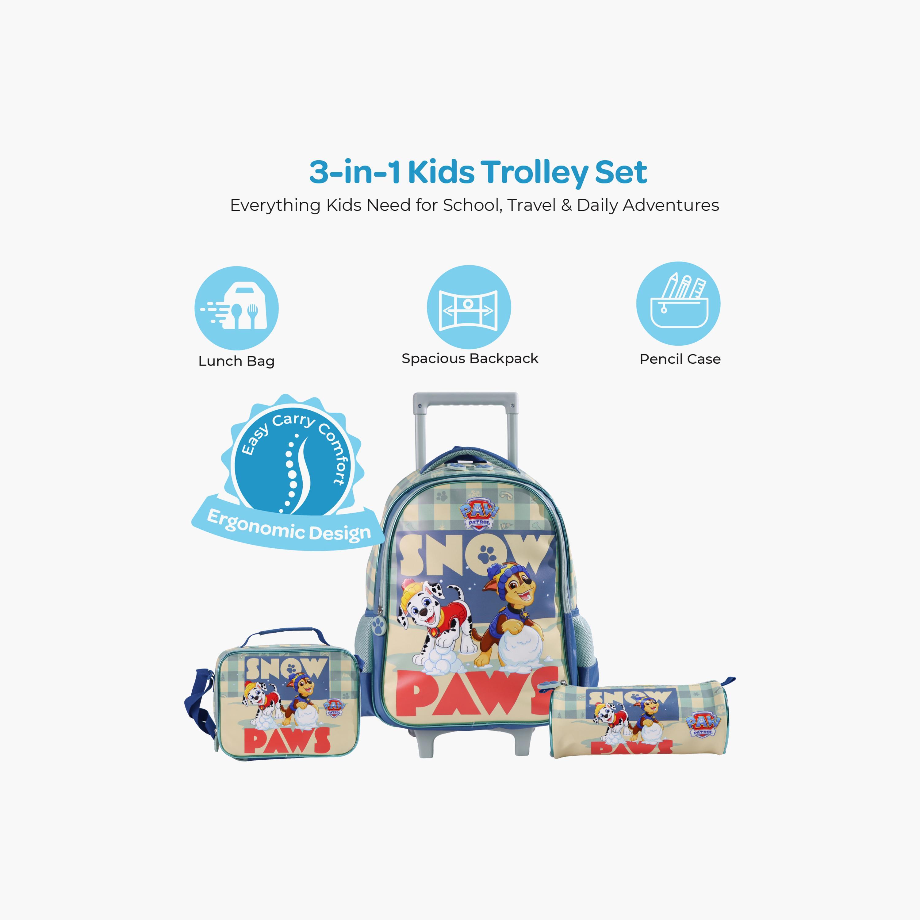 Moon Paw Patrol Snow Paw Trolley Backpack with Lunch Bag & Pencil Case - 16 Inch-school-bagsandbackpacks-trolleybags-image-5