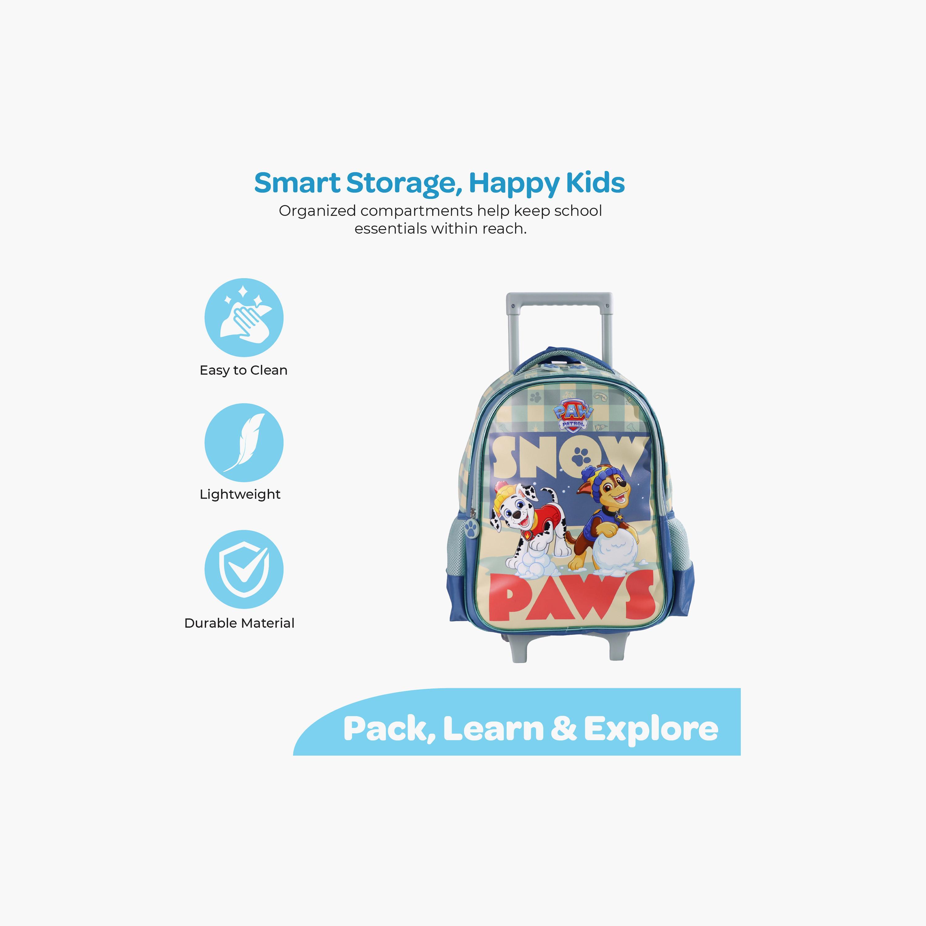 Moon Paw Patrol Snow Paw Trolley Backpack with Lunch Bag & Pencil Case - 16 Inch-school-bagsandbackpacks-trolleybags-image-6