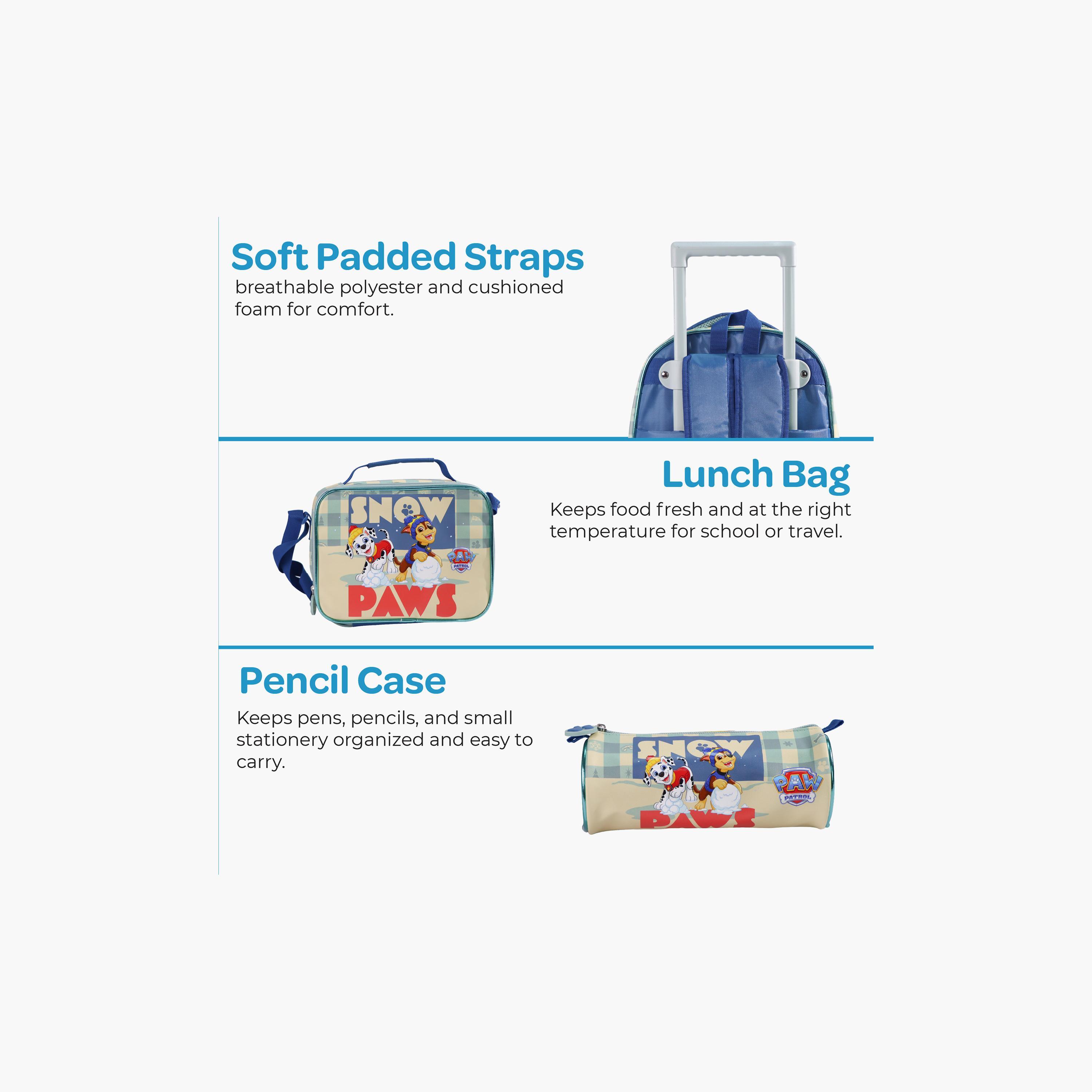 Moon Paw Patrol Snow Paw Trolley Backpack with Lunch Bag & Pencil Case - 16 Inch-school-bagsandbackpacks-trolleybags-image-9
