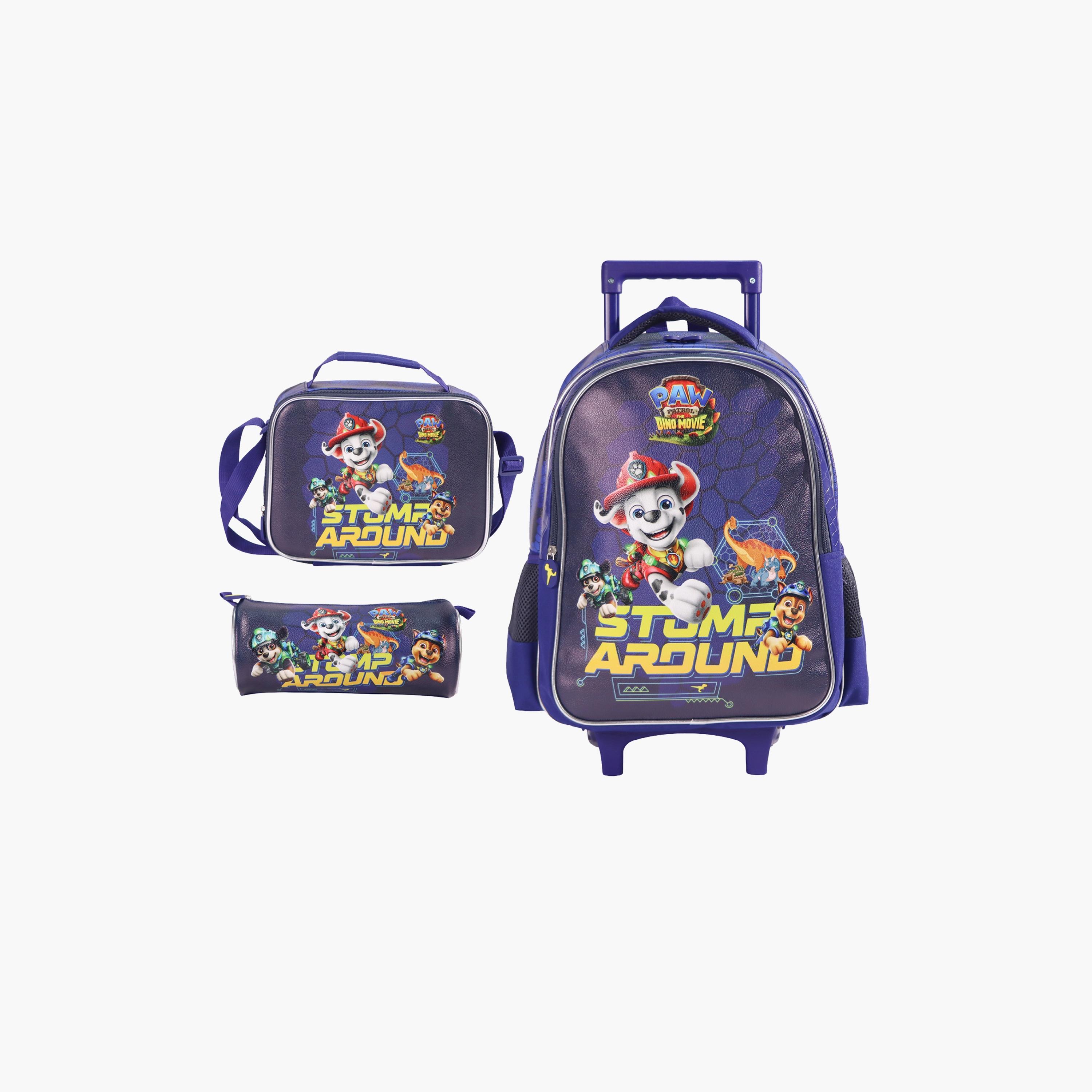 Moon Paw Patrol Trolley Backpack with Lunch Bag & Pencil Case - 16 Inch-school-bagsandbackpacks-trolleybags-image-1