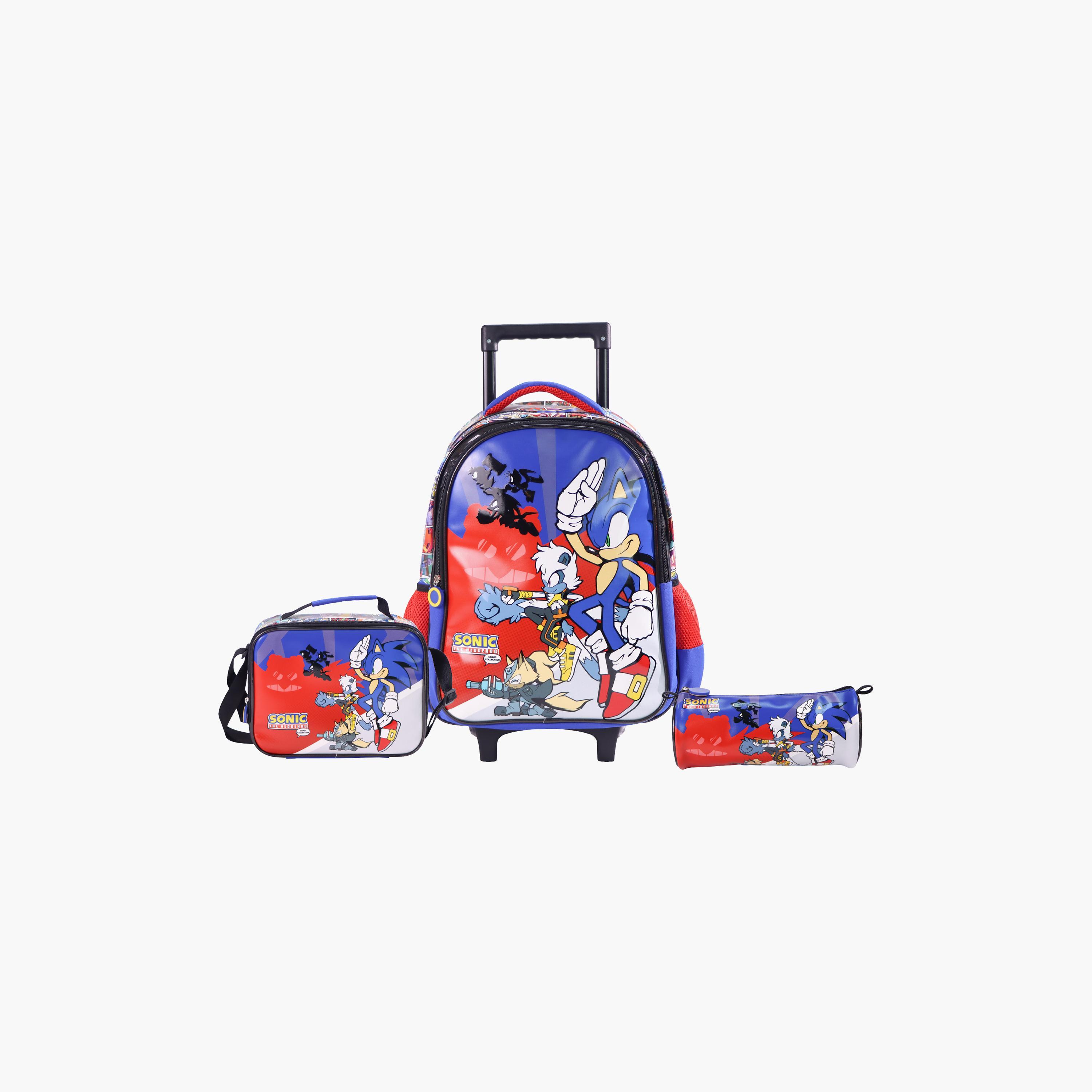 Moon Sonic Trolley Backpack with Lunch Bag & Pencil Case - 16 Inch-school-bagsandbackpacks-trolleybags-image-4