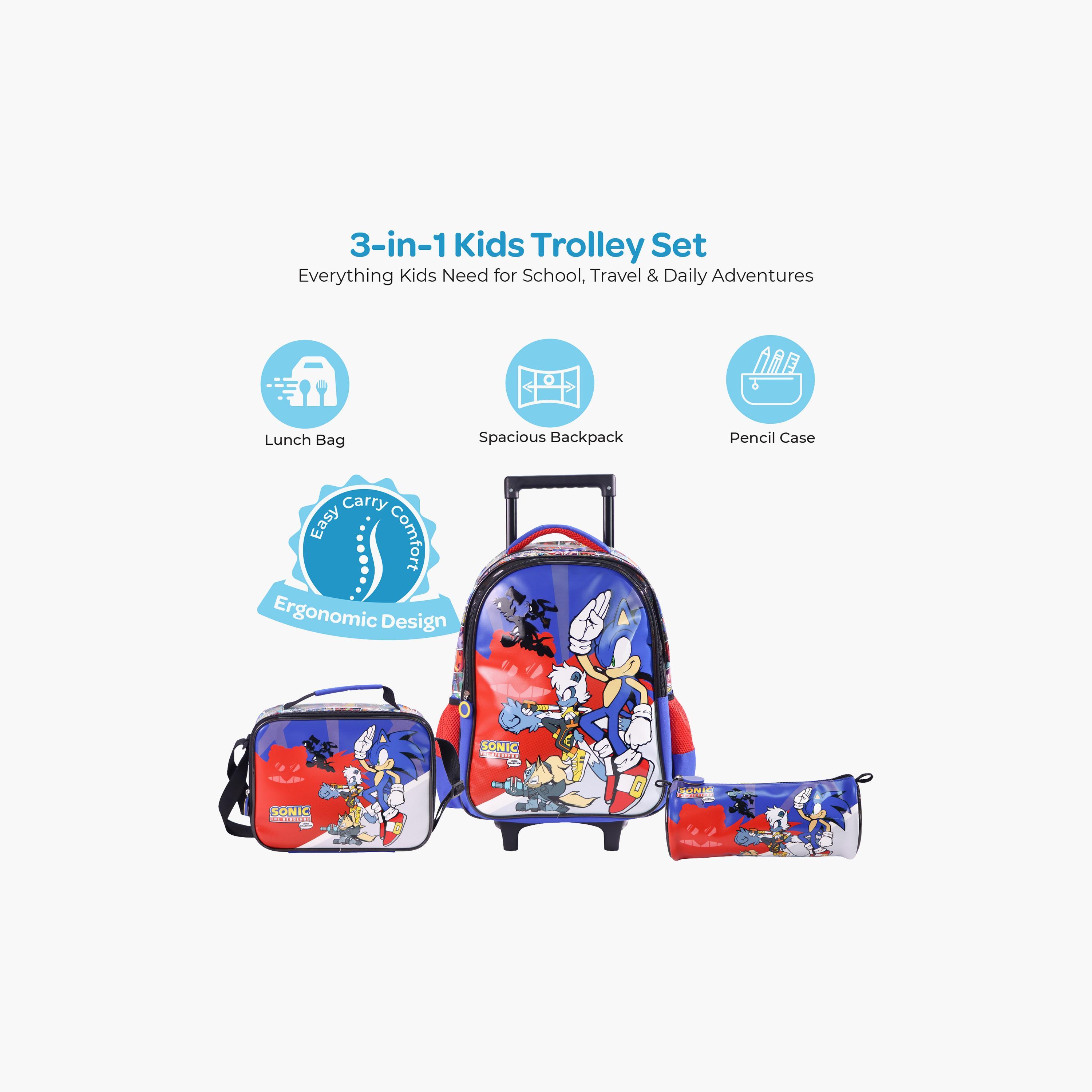 Moon Sonic Trolley Backpack with Lunch Bag & Pencil Case - 16 Inch-school-bagsandbackpacks-trolleybags-image-5