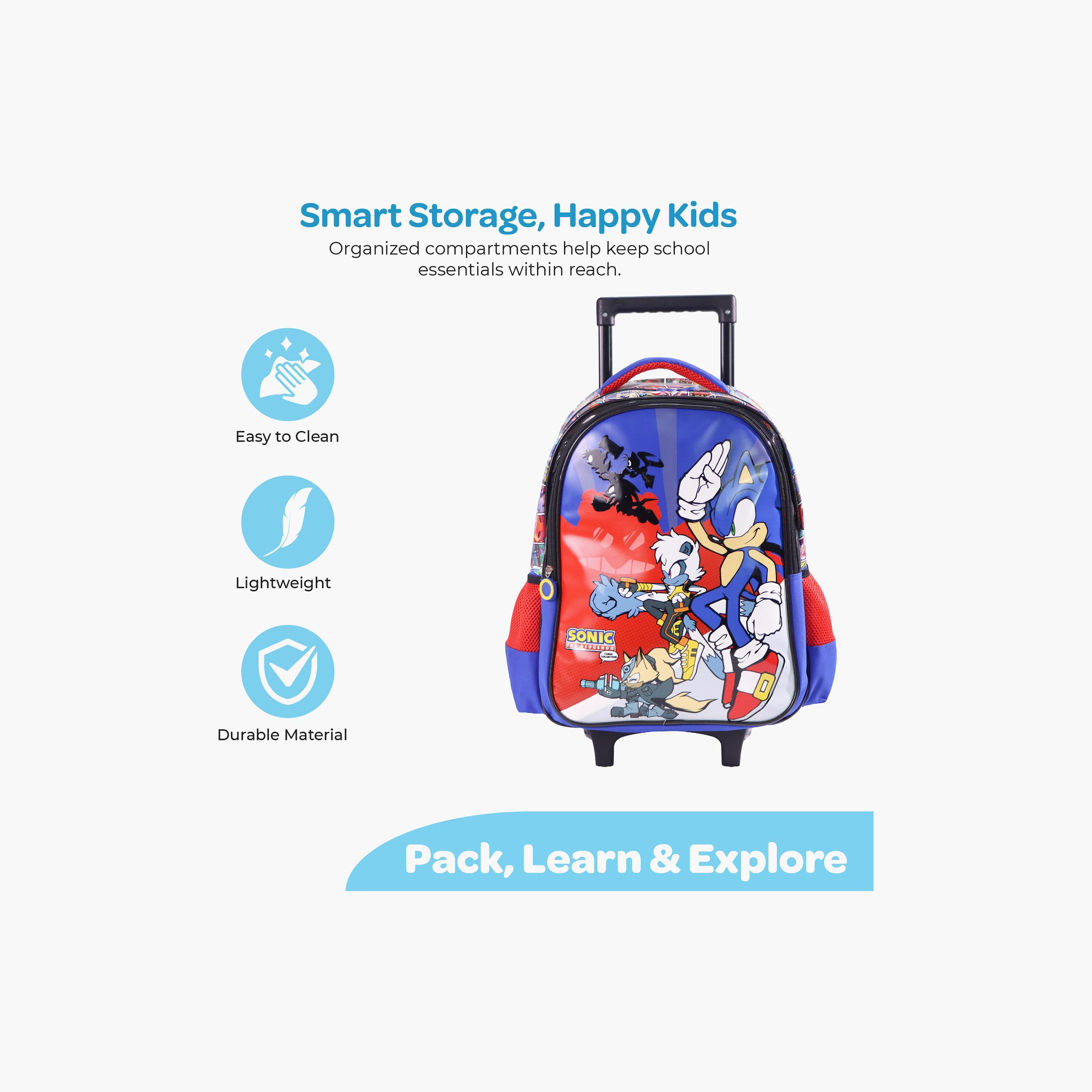 Moon Sonic Trolley Backpack with Lunch Bag & Pencil Case - 16 Inch-school-bagsandbackpacks-trolleybags-image-6