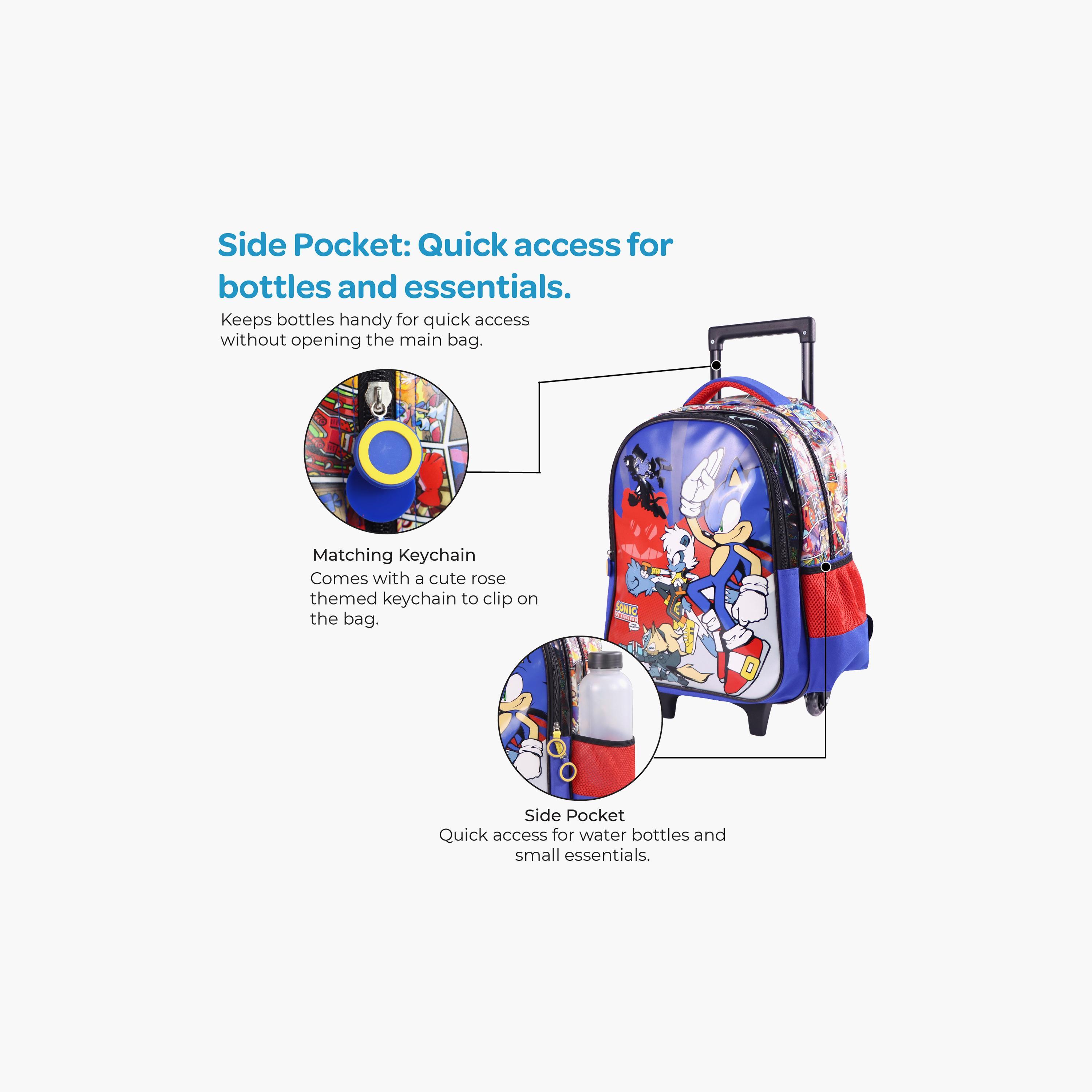 Moon Sonic Trolley Backpack with Lunch Bag & Pencil Case - 16 Inch-school-bagsandbackpacks-trolleybags-image-7