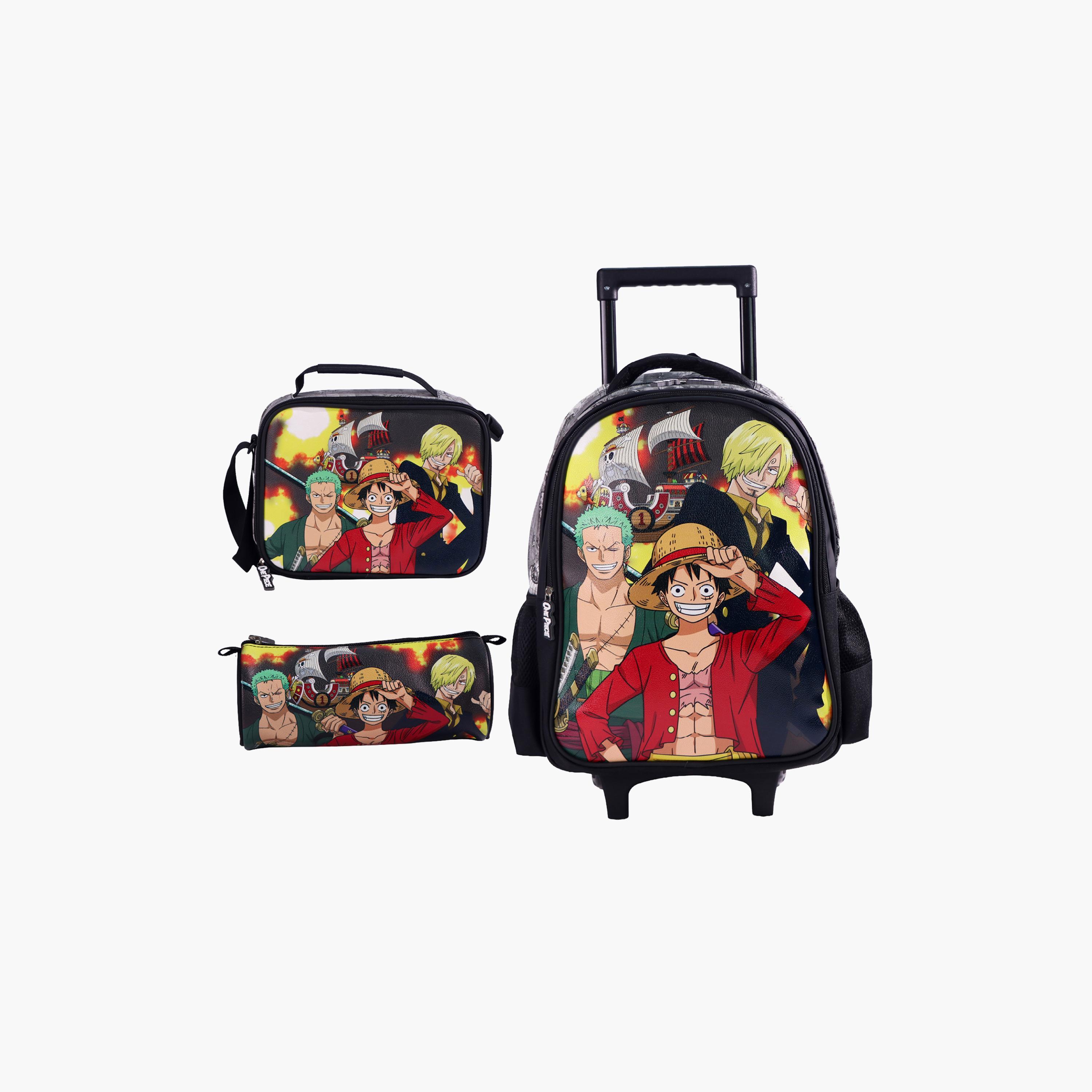 Moon One Piece Trolley Backpack with Lunch Bag & Pencil Case - 16 Inch-school-bagsandbackpacks-trolleybags-image-1