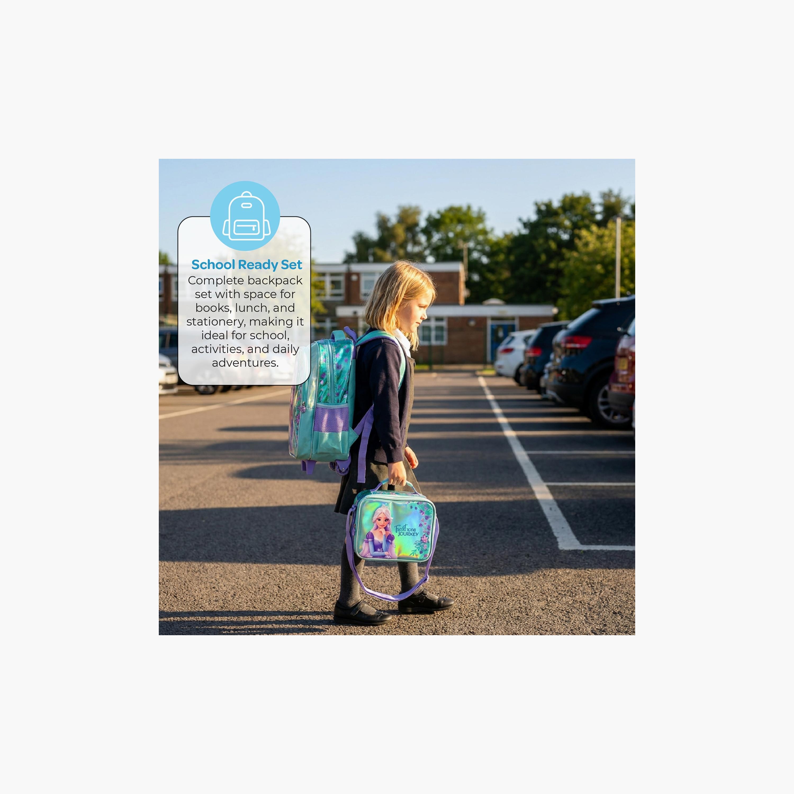 Moon Elsa School Bag with Lunch Bag & Pencil Case - 16 Inch-school-bagsandbackpacks-sets-image-10