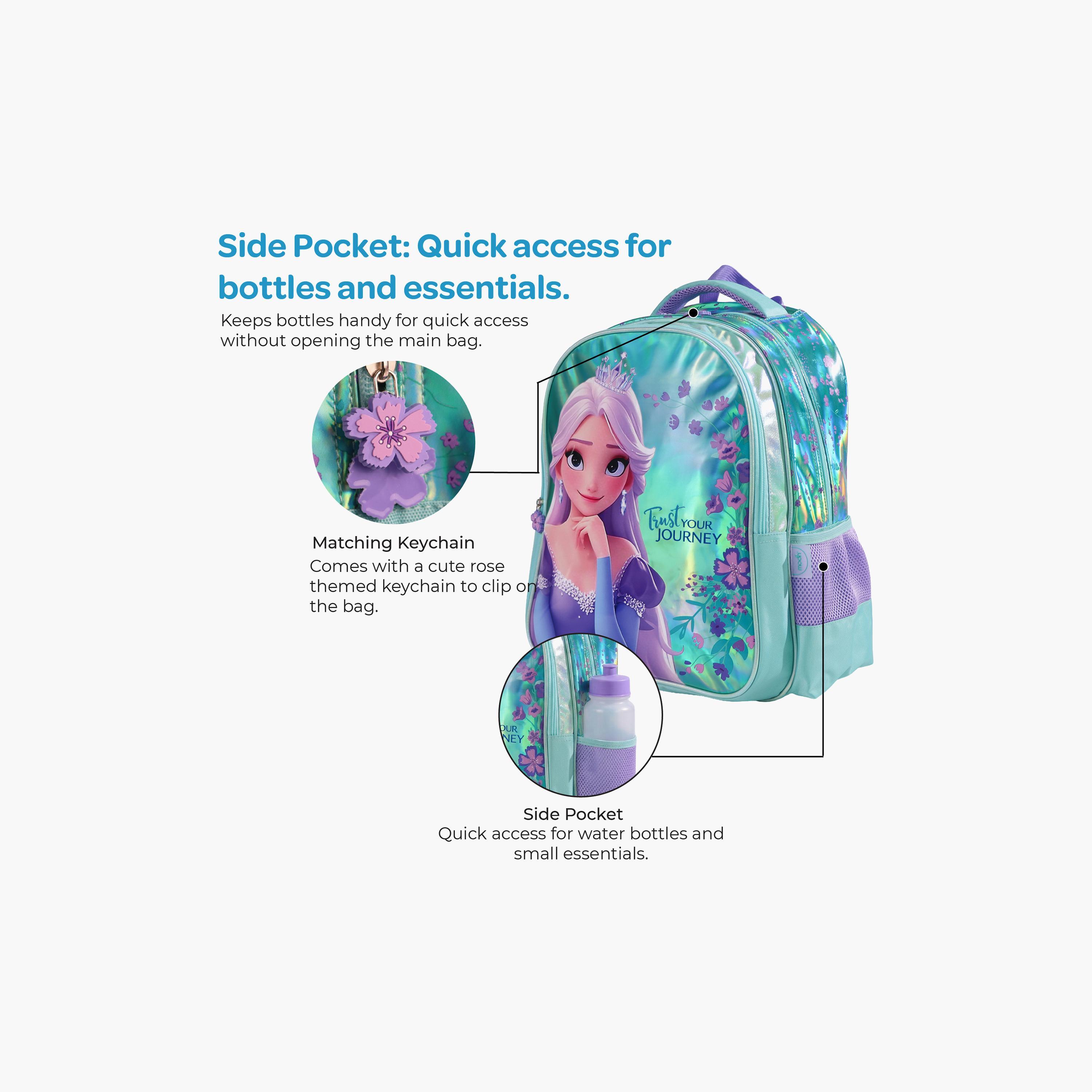 Moon Elsa School Bag with Lunch Bag & Pencil Case - 16 Inch-school-bagsandbackpacks-sets-image-6
