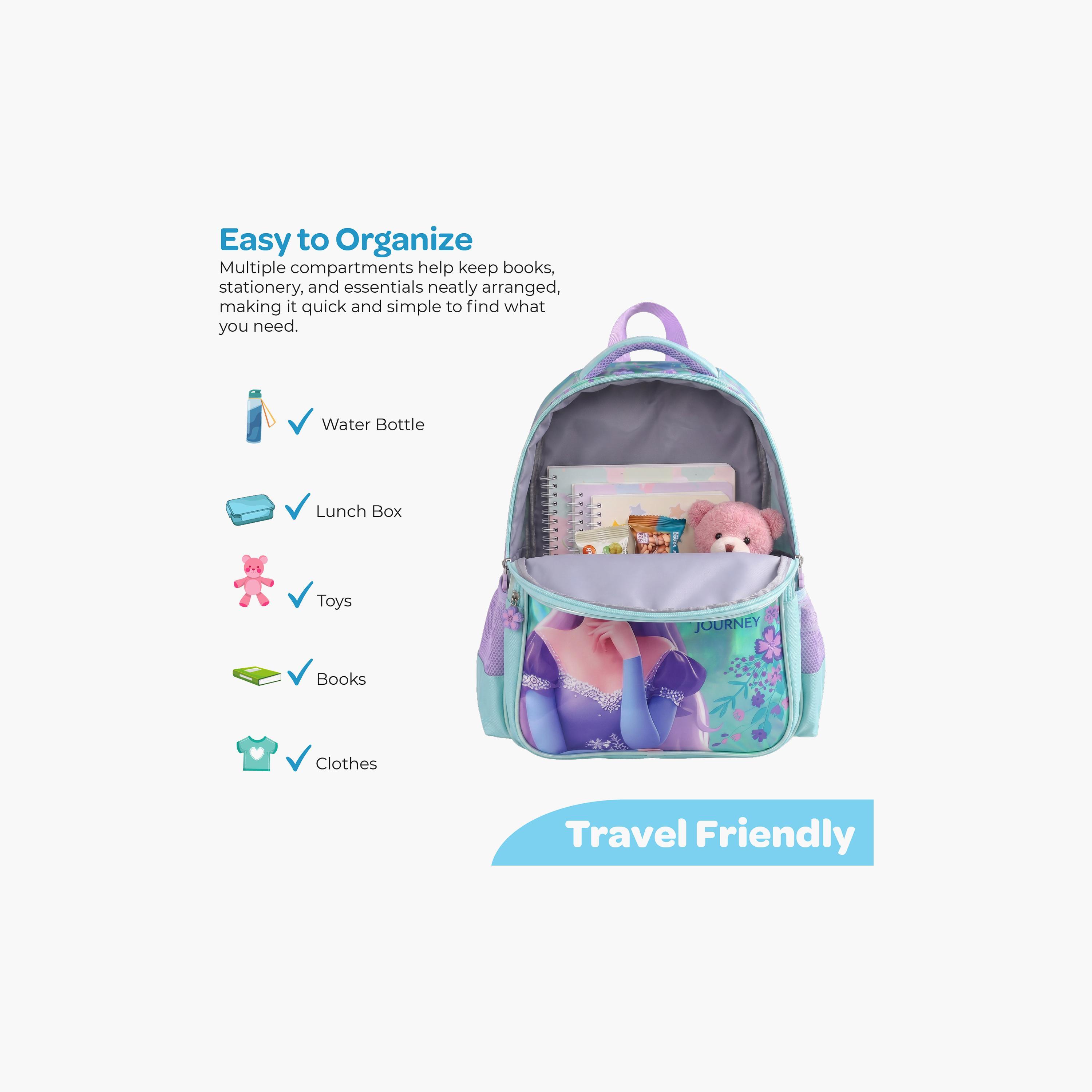 Moon Elsa School Bag with Lunch Bag & Pencil Case - 16 Inch-school-bagsandbackpacks-sets-image-9