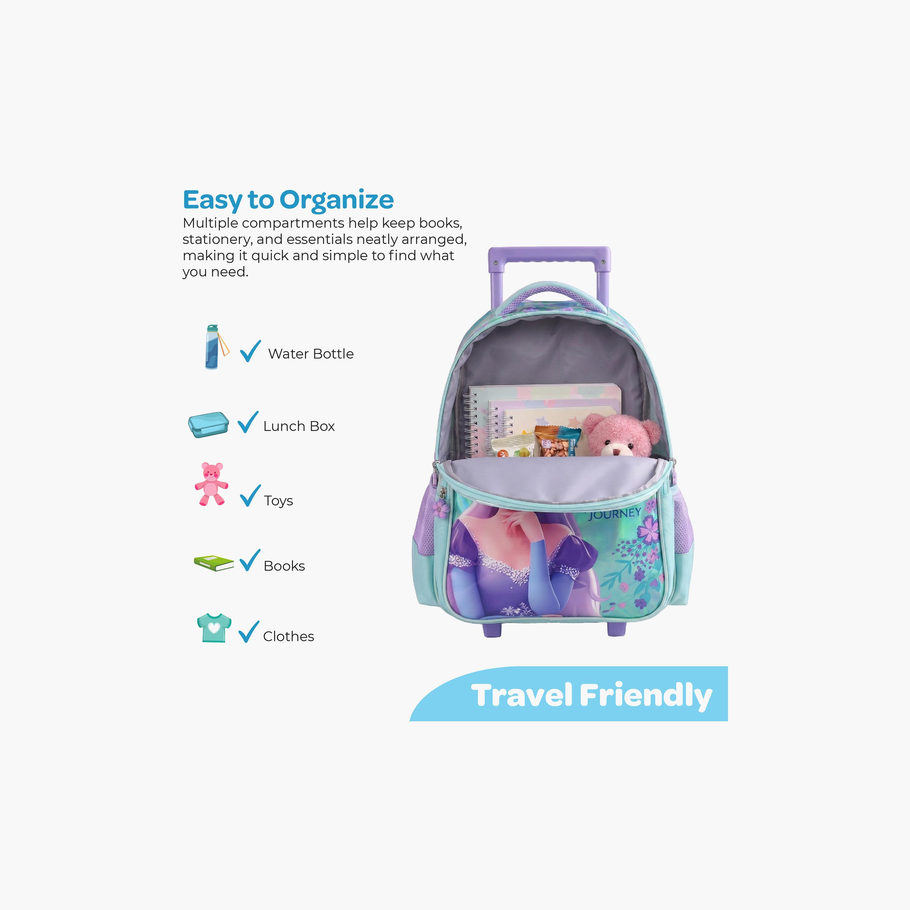Moon Elsa Trolley Backpack with Lunch Bag & Pencil Case - 16 Inch-school-bagsandbackpacks-trolleybags-image-10
