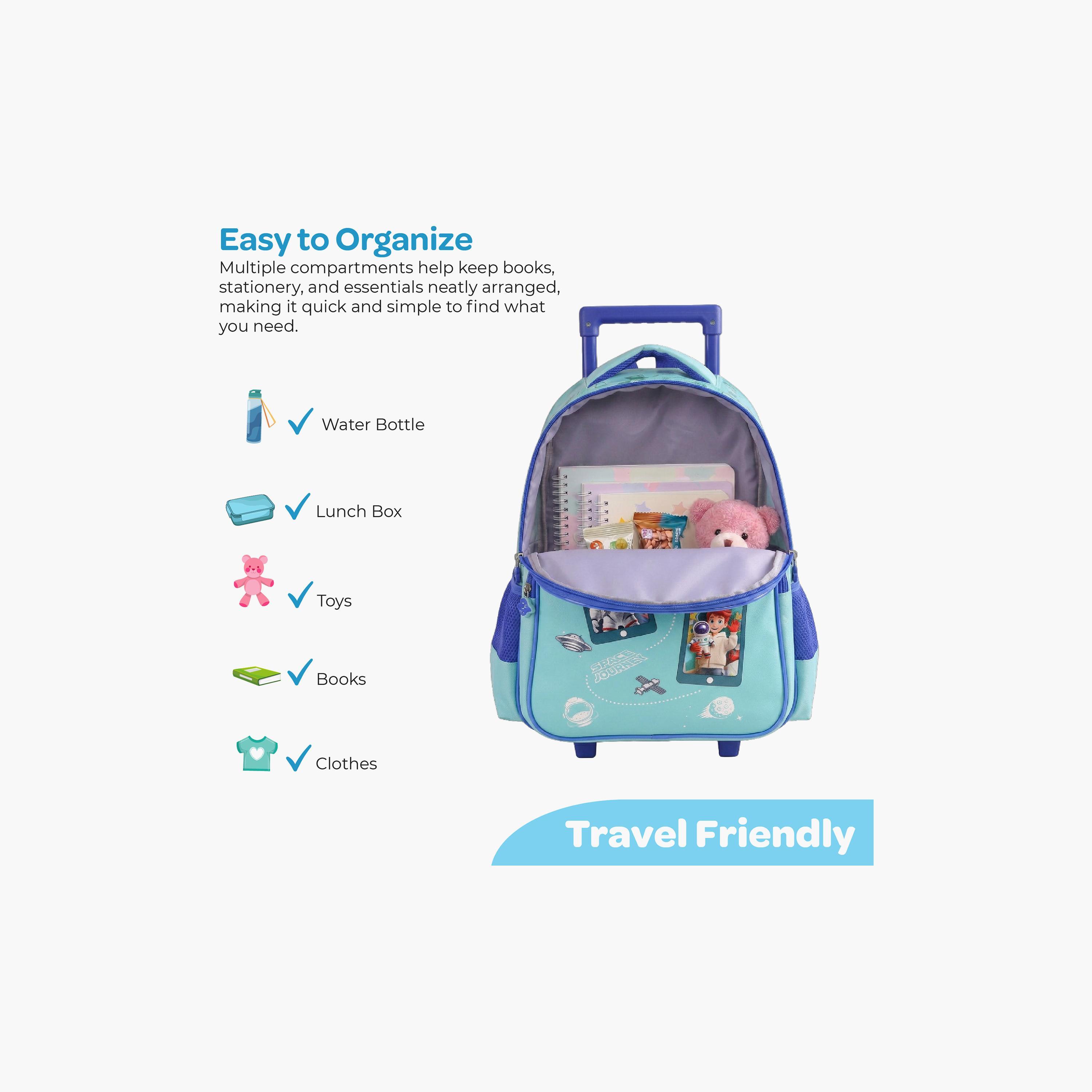 Moon Astronaut Trolley Backpack with Lunch Bag & Pencil Case - 16 Inch-school-bagsandbackpacks-trolleybags-image-11