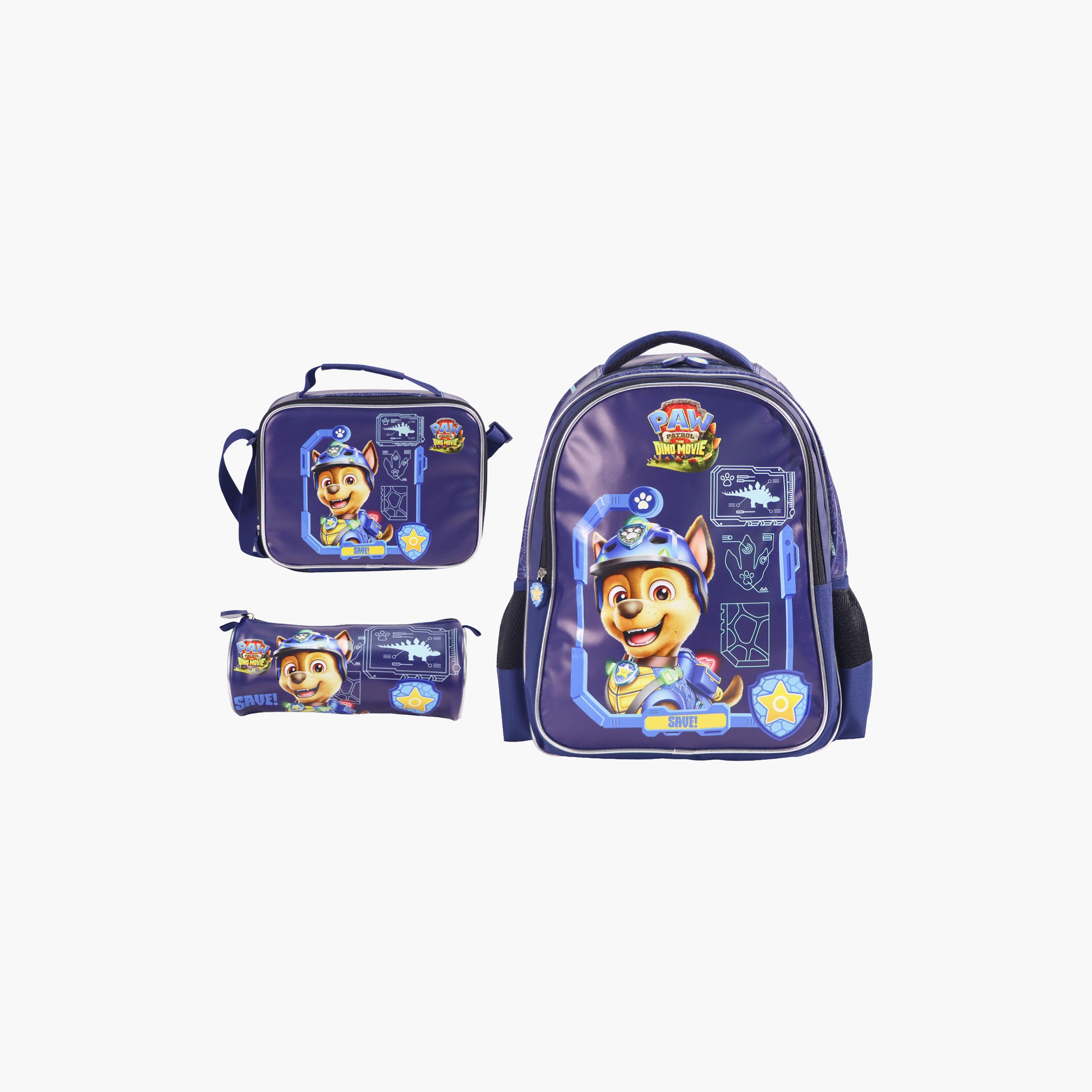 Moon Paw Patrol School Bag with Lunch Bag & Pencil Case - 16 Inch-school-bagsandbackpacks-sets-image-1