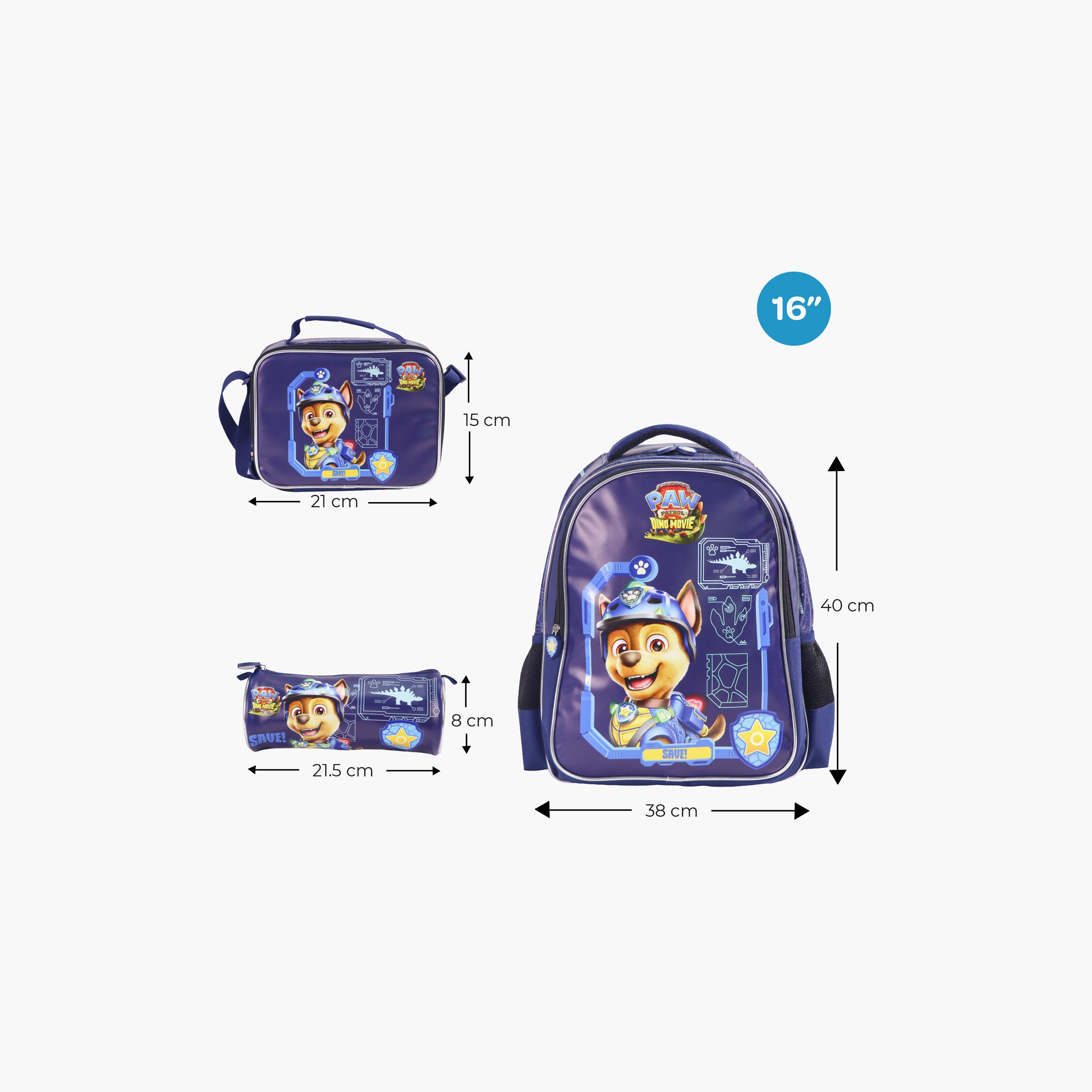 Moon Paw Patrol School Bag with Lunch Bag & Pencil Case - 16 Inch-school-bagsandbackpacks-sets-image-2
