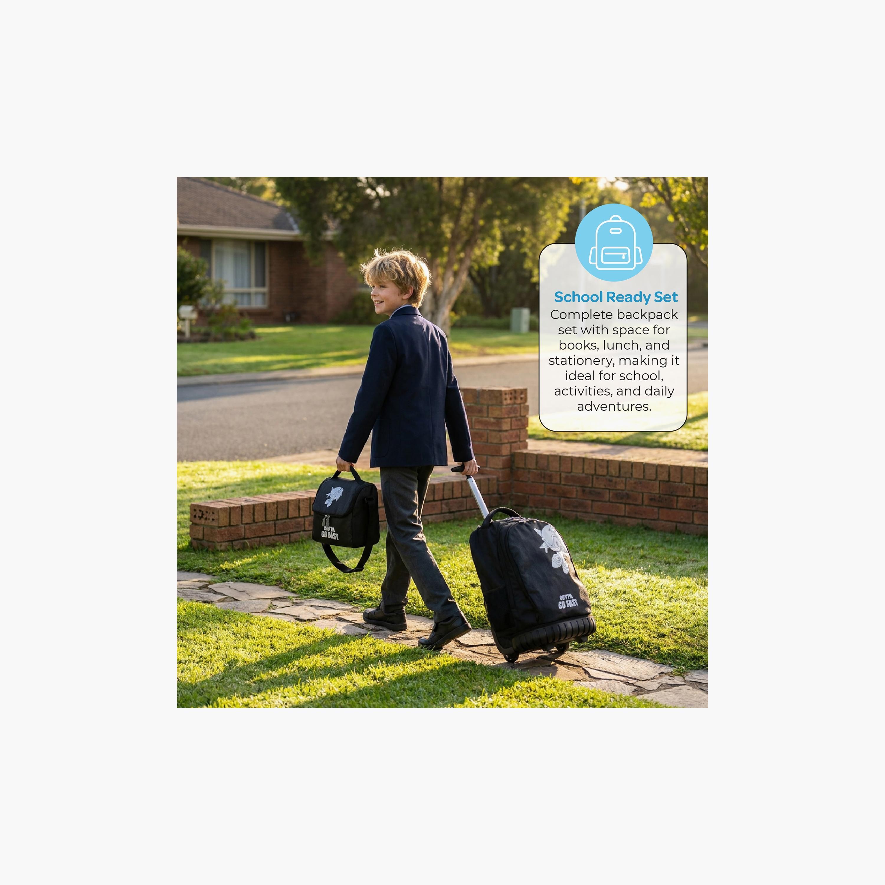 Moon Sonic the Hedgehog Trolley Backpack with Lunch Bag & Pencil Case - 18 Inch-school-bagsandbackpacks-trolleybags-image-11