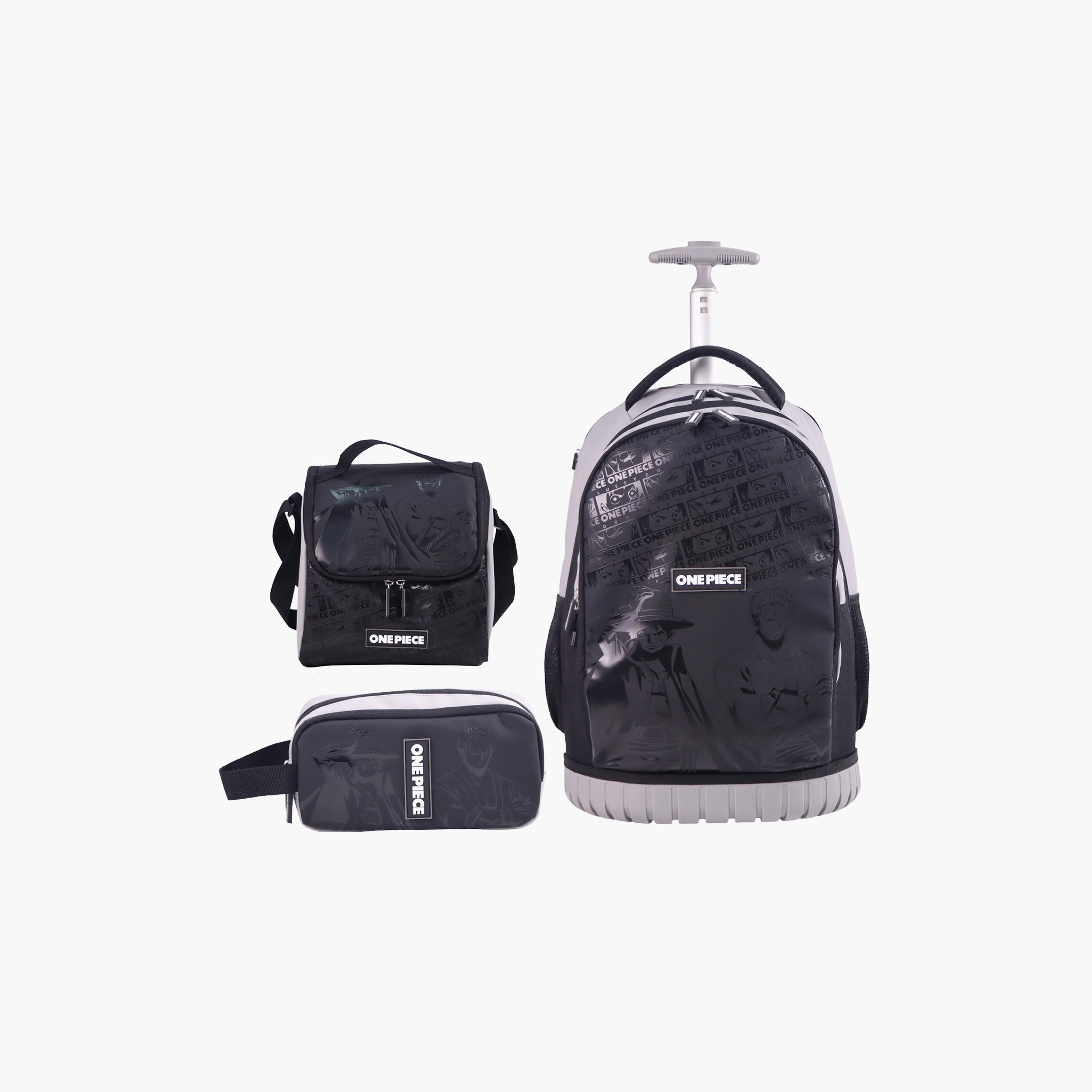 Moon One Piece Trolley Backpack with Lunch Bag & Pencil Case - 18 Inch-school-bagsandbackpacks-trolleybags-image-1