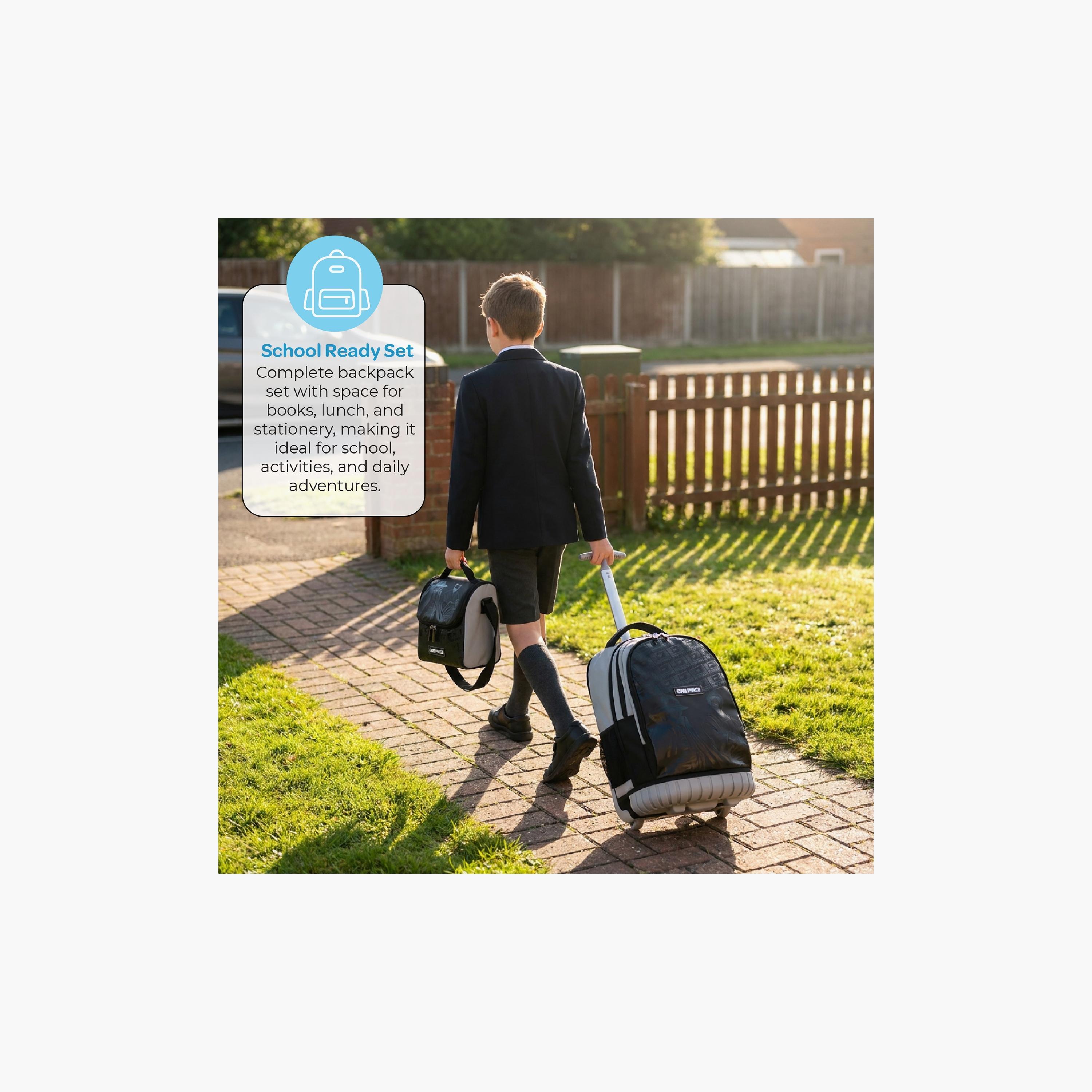 Moon One Piece Trolley Backpack with Lunch Bag & Pencil Case - 18 Inch-school-bagsandbackpacks-trolleybags-image-11