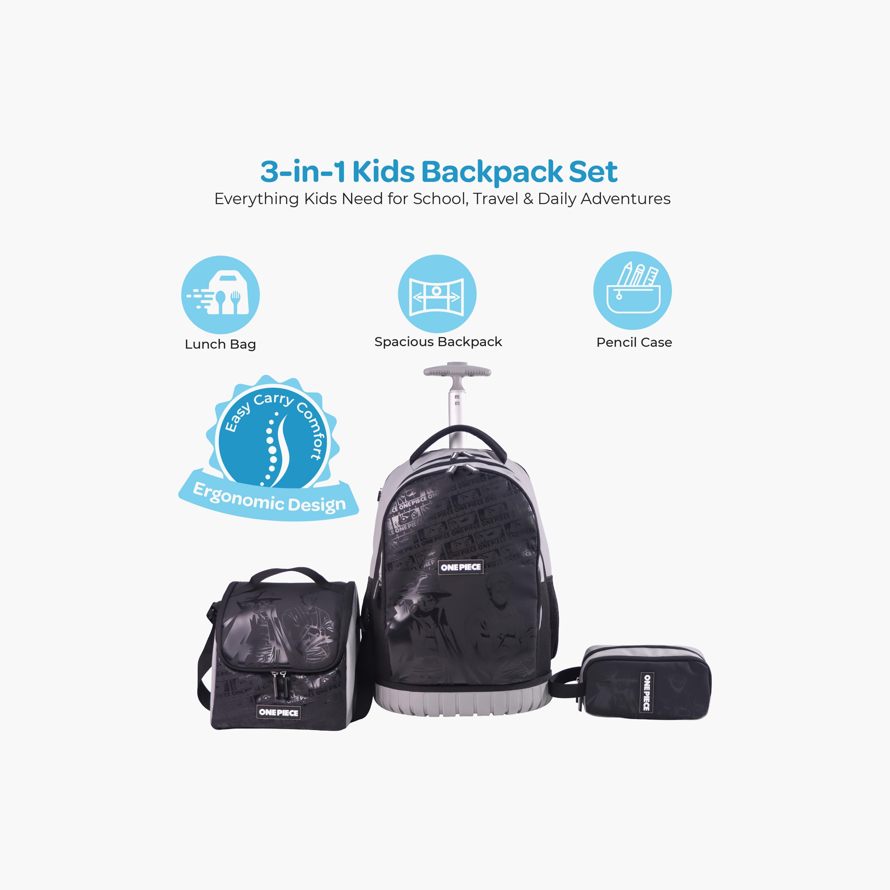 Moon One Piece Trolley Backpack with Lunch Bag & Pencil Case - 18 Inch-school-bagsandbackpacks-trolleybags-image-5