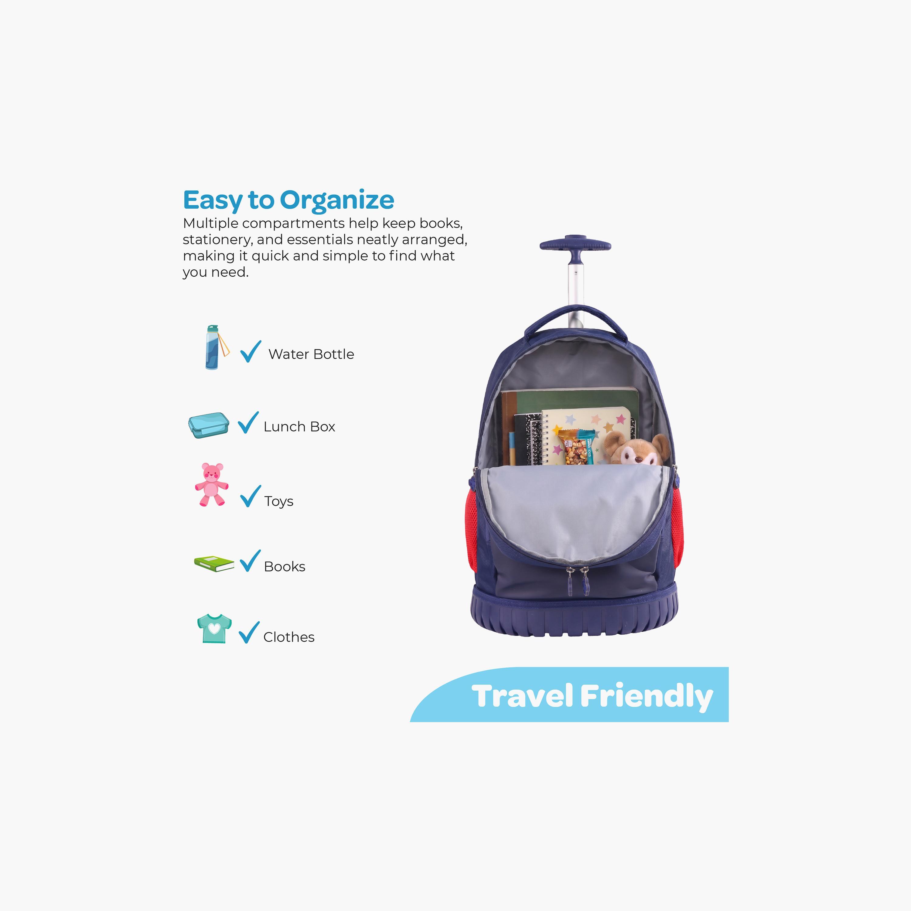 Moon Born To Fly Trolley Backpack with Lunch Bag & Pencil Case - 18 Inch-school-bagsandbackpacks-trolleybags-image-10