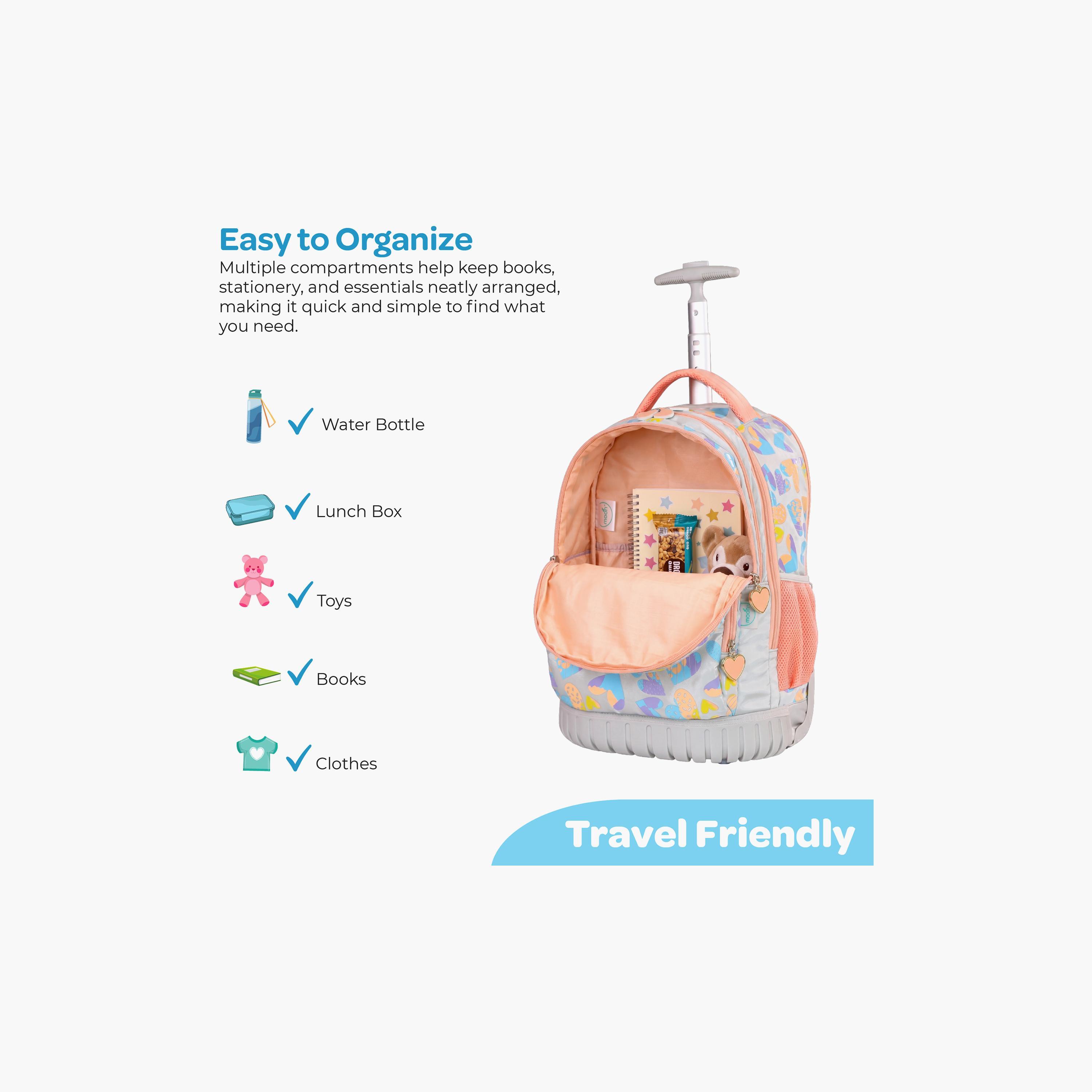 Moon Hearts Trolley Backpack with Lunch Bag & Pencil Case - 18 Inch-school-bagsandbackpacks-trolleybags-image-10