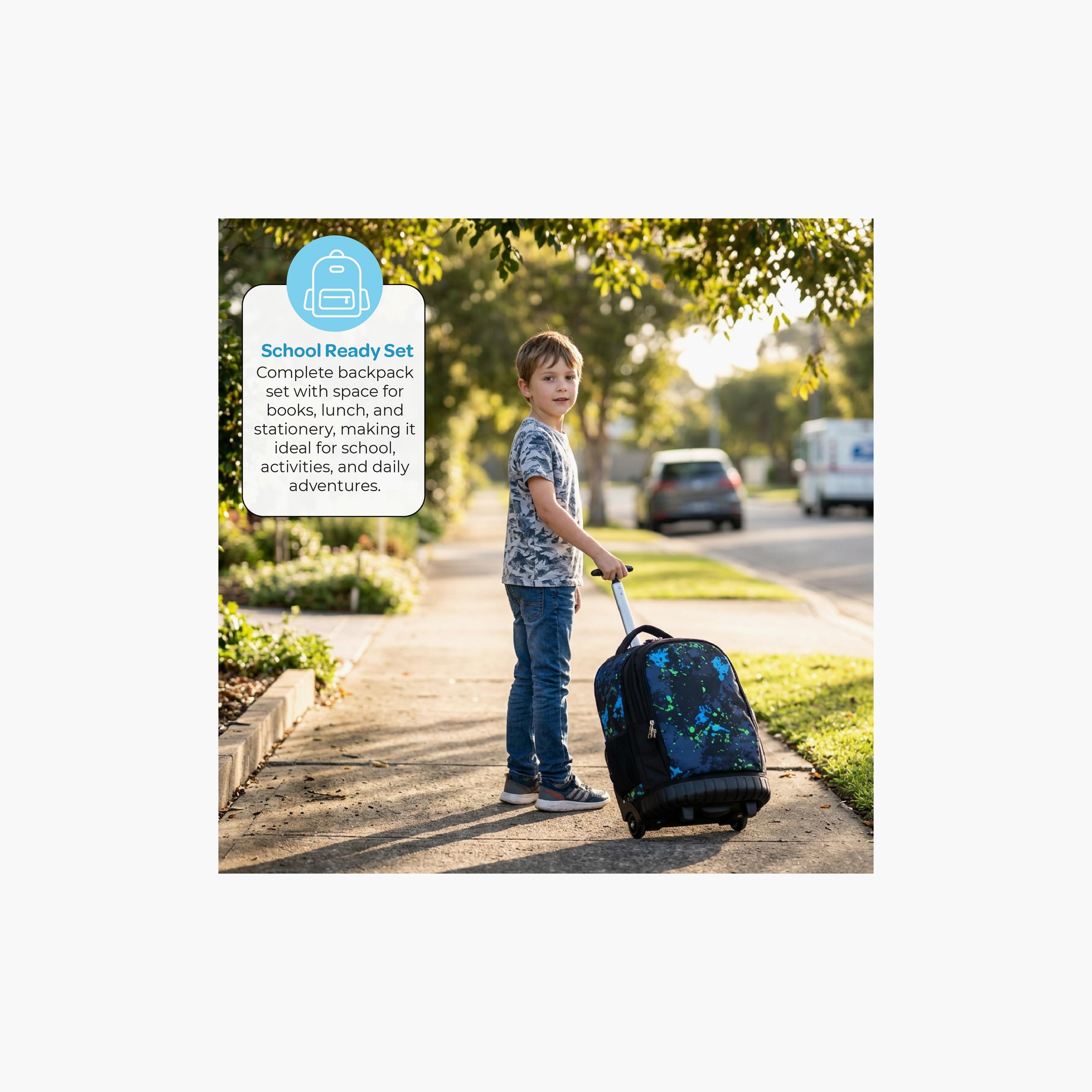 Moon Printed Trolley Backpack with Lunch Bag & Pencil Case - 18 Inch-school-bagsandbackpacks-trolleybags-image-11
