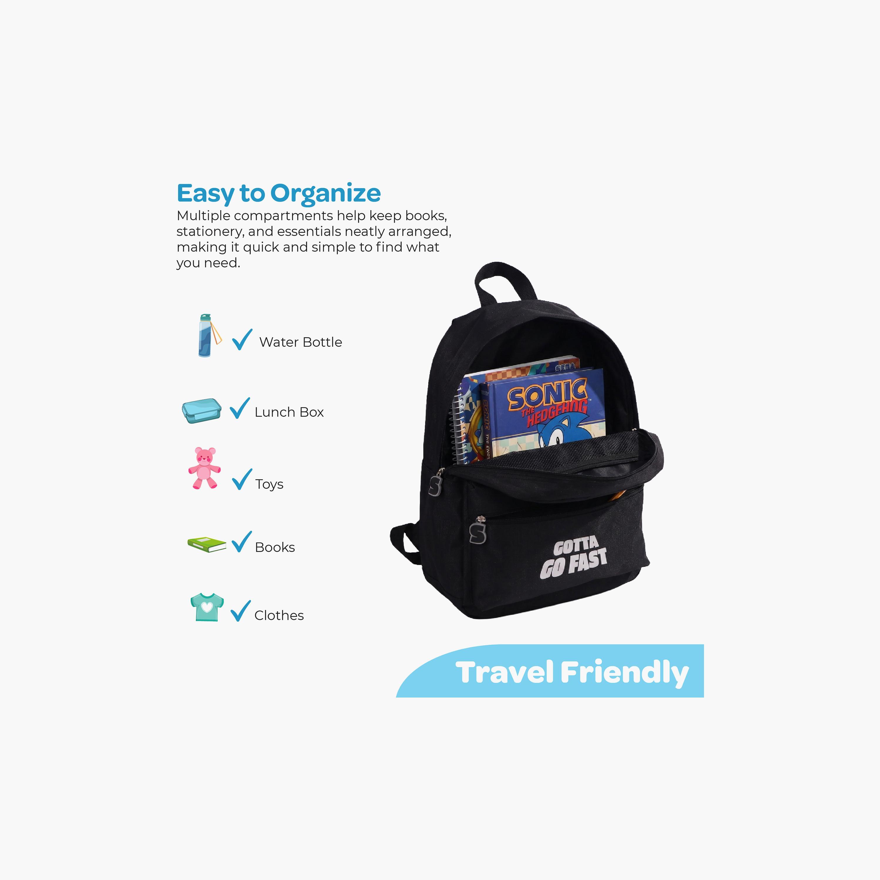 Moon Sonic the Hedgehog Trolley Backpack with Lunch Bag & Pencil Case - 17 Inch-school-bagsandbackpacks-trolleybags-image-9