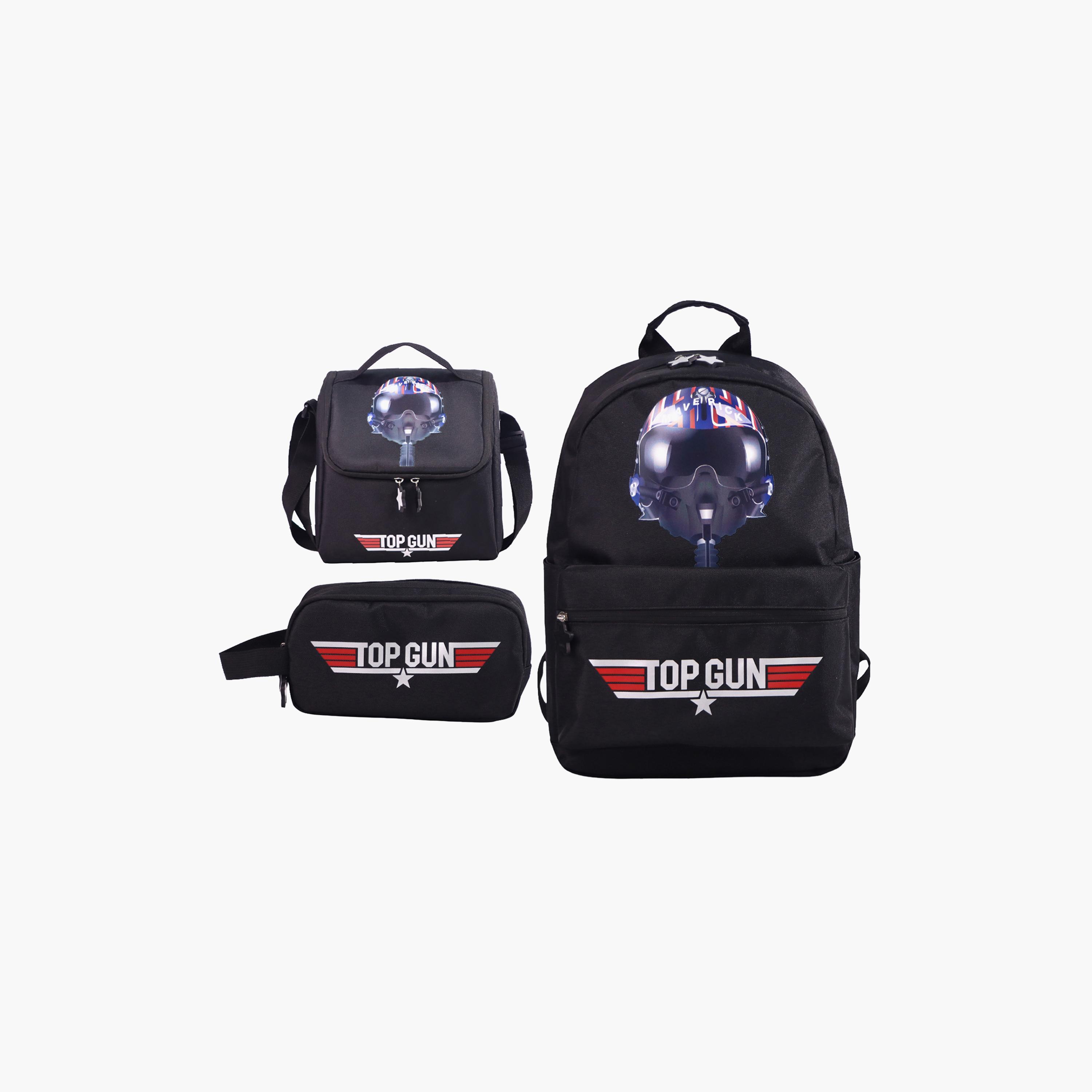 Moon Top Gun Trolley Backpack with Lunch Bag & Pencil Case - 17 Inch-school-bagsandbackpacks-trolleybags-image-1