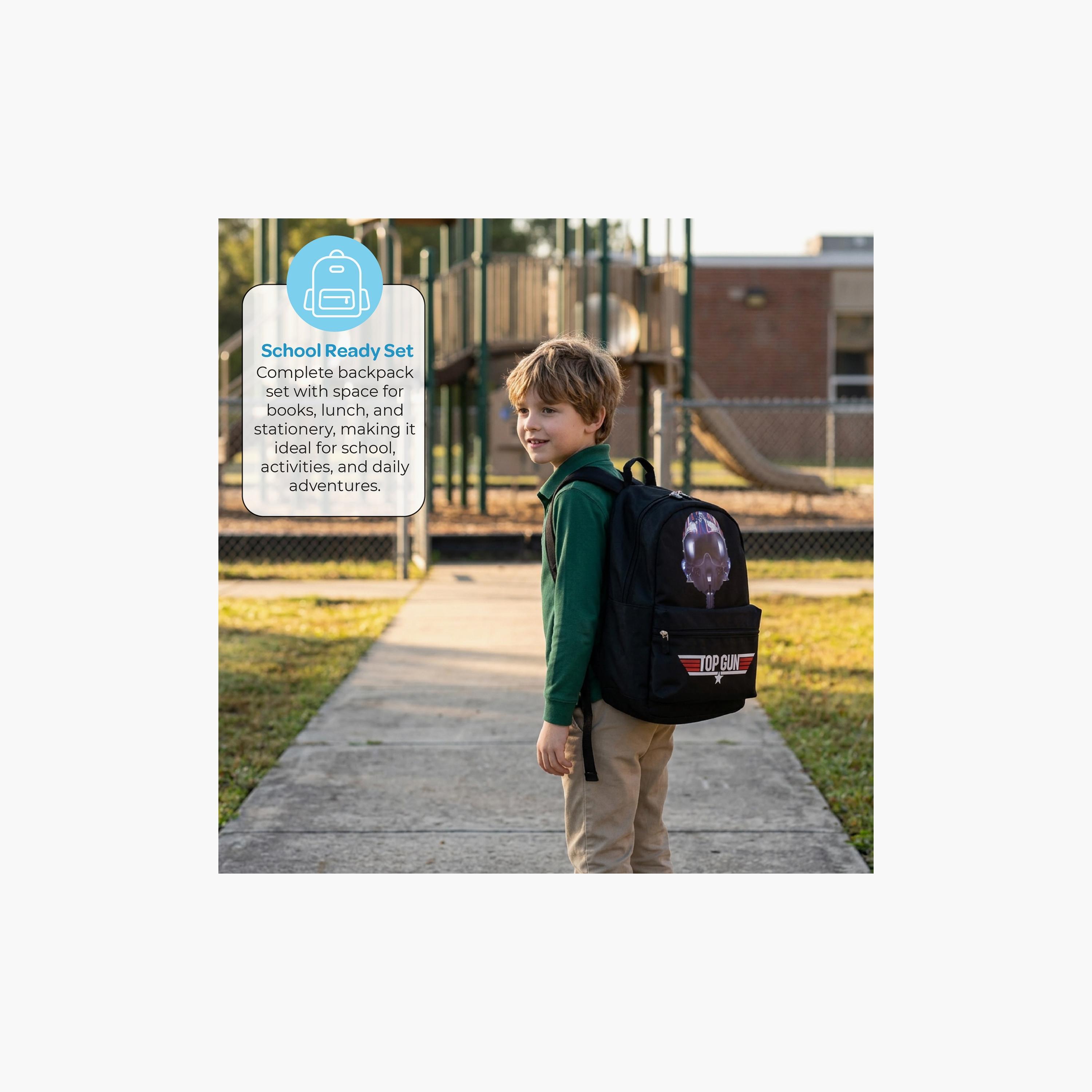 Moon Top Gun Trolley Backpack with Lunch Bag & Pencil Case - 17 Inch-school-bagsandbackpacks-trolleybags-image-10