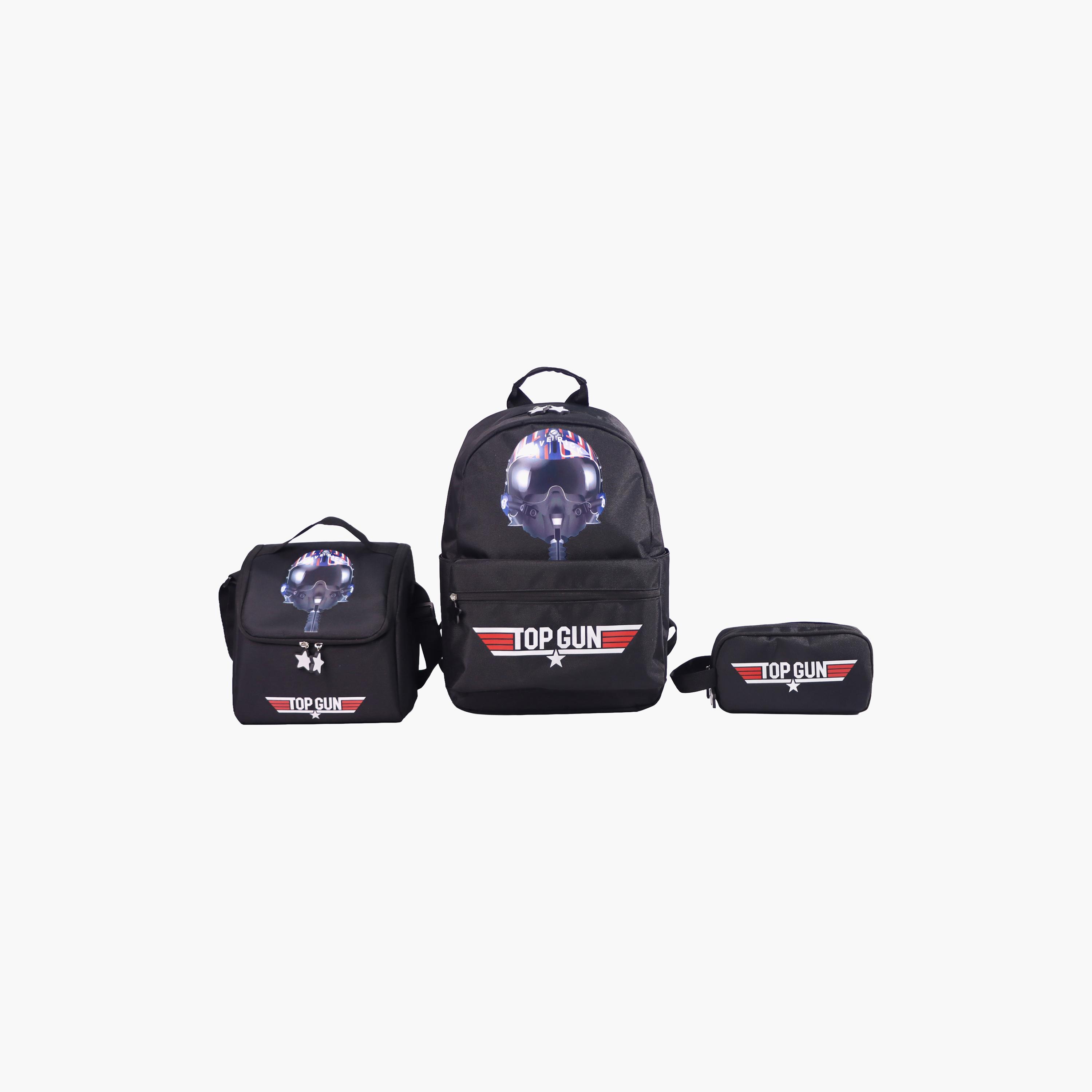 Moon Top Gun Trolley Backpack with Lunch Bag & Pencil Case - 17 Inch-school-bagsandbackpacks-trolleybags-image-3