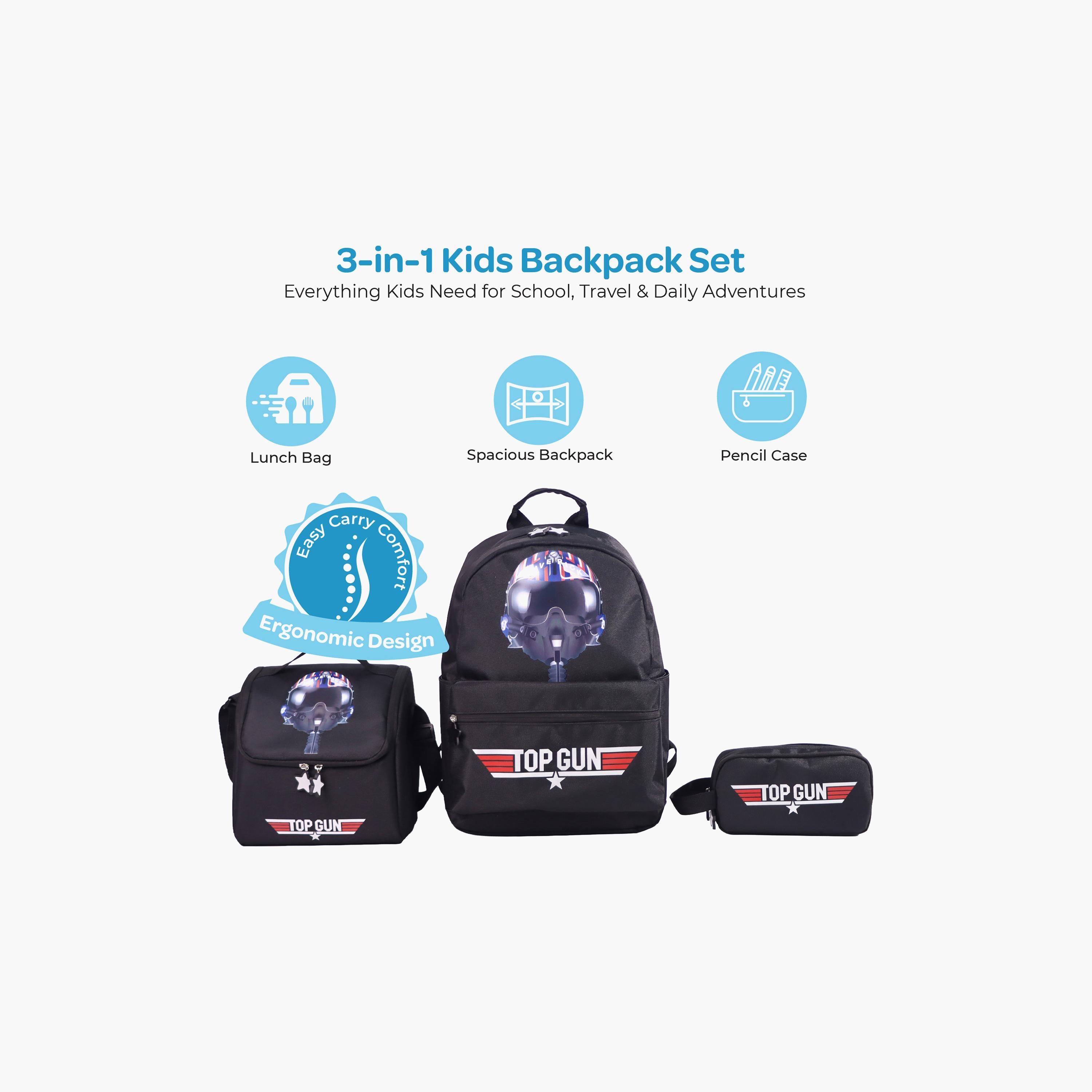 Moon Top Gun Trolley Backpack with Lunch Bag & Pencil Case - 17 Inch-school-bagsandbackpacks-trolleybags-image-4