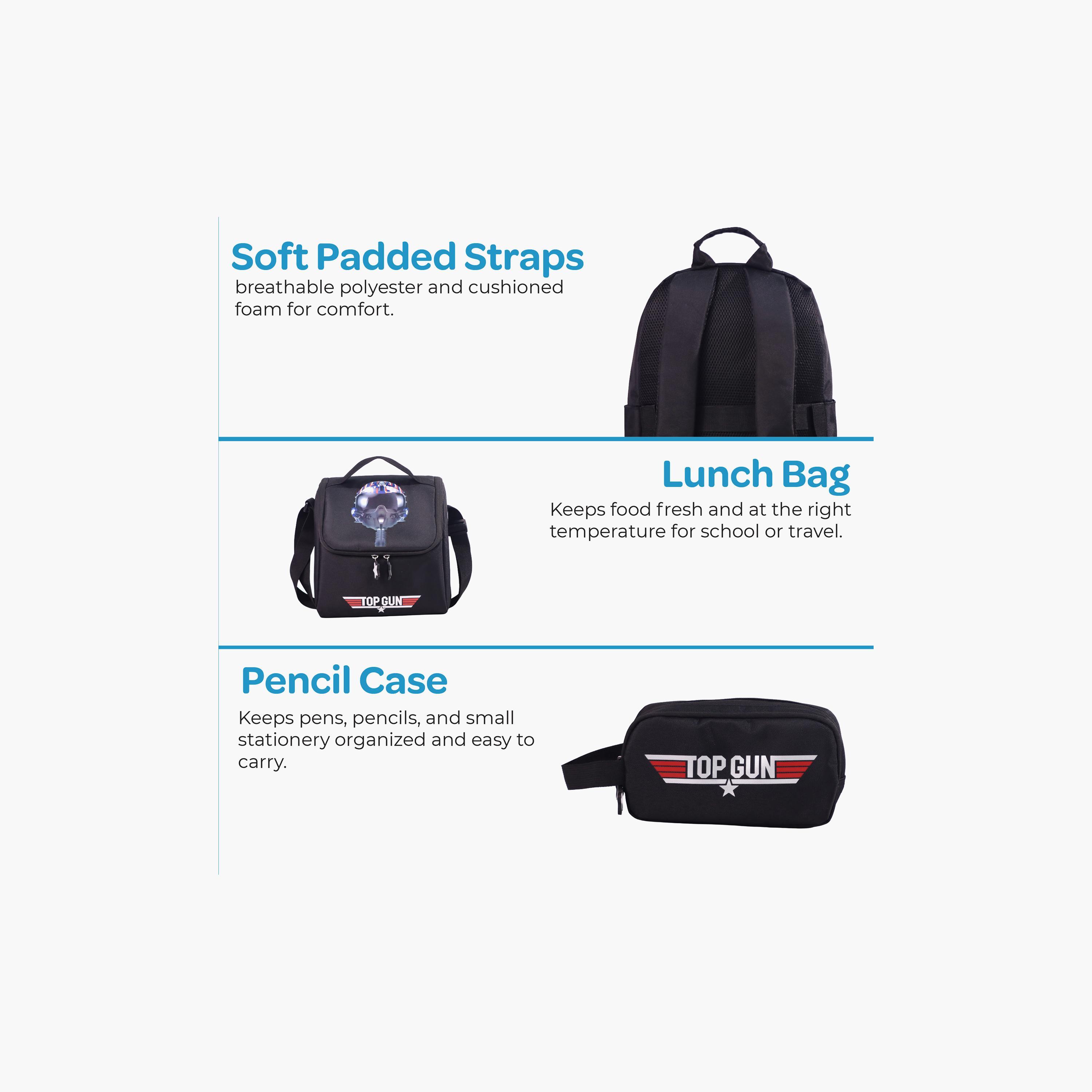 Moon Top Gun Trolley Backpack with Lunch Bag & Pencil Case - 17 Inch-school-bagsandbackpacks-trolleybags-image-8