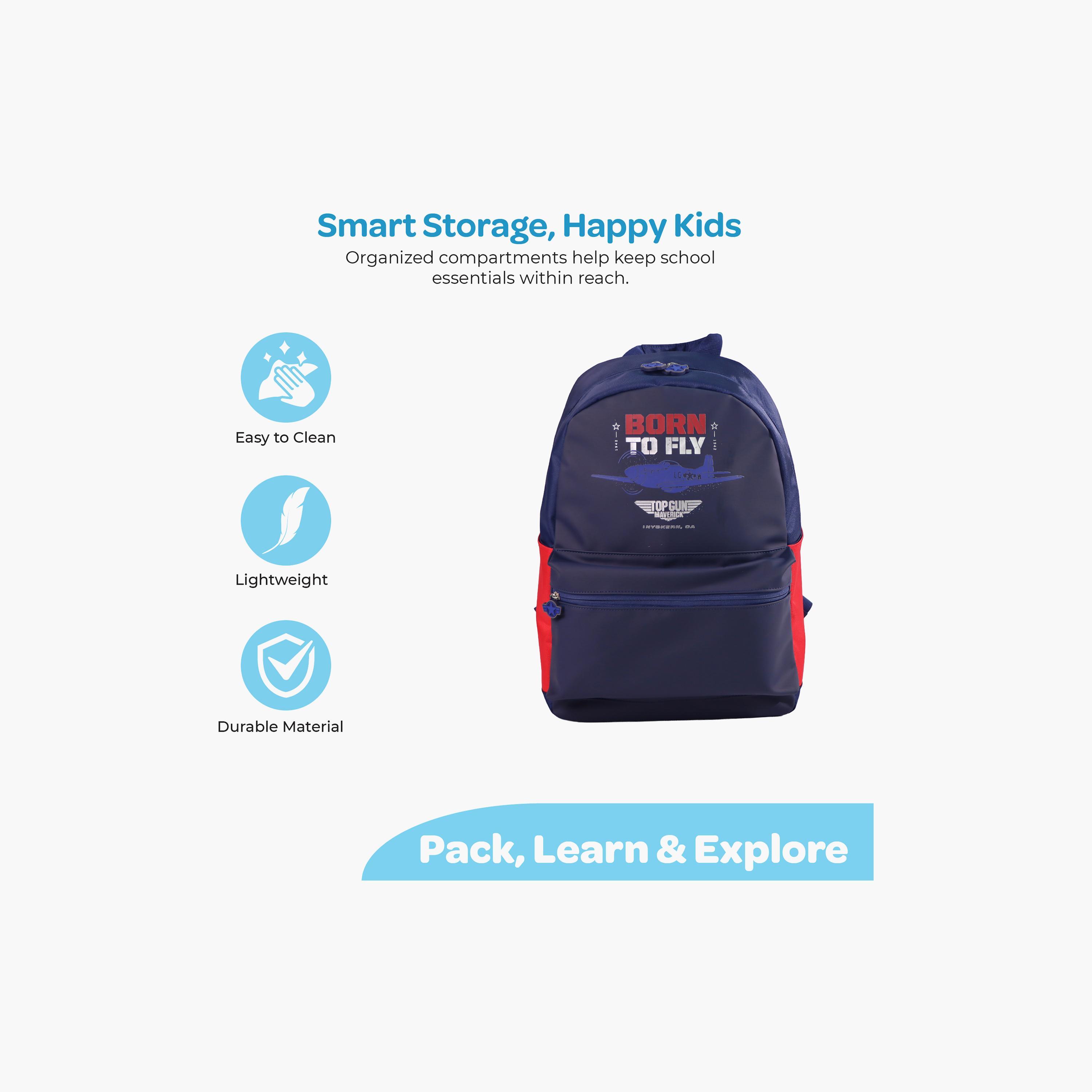 Moon Top Gun Trolley Backpack with Lunch Bag & Pencil Case - 17 Inch-school-bagsandbackpacks-trolleybags-image-5
