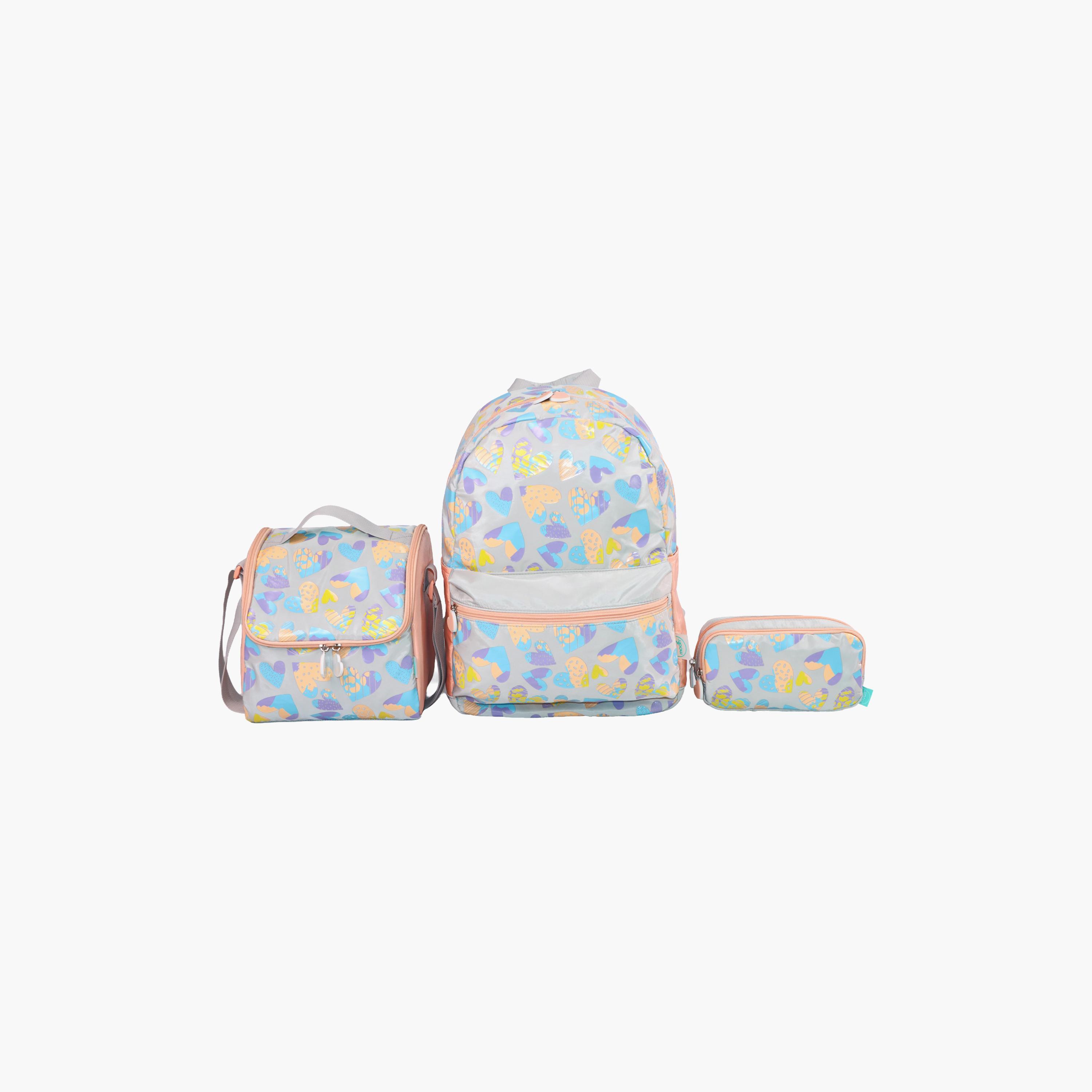 Moon Hearts Trolley Backpack with Lunch Bag & Pencil Case - 16 Inch-school-bagsandbackpacks-trolleybags-image-3