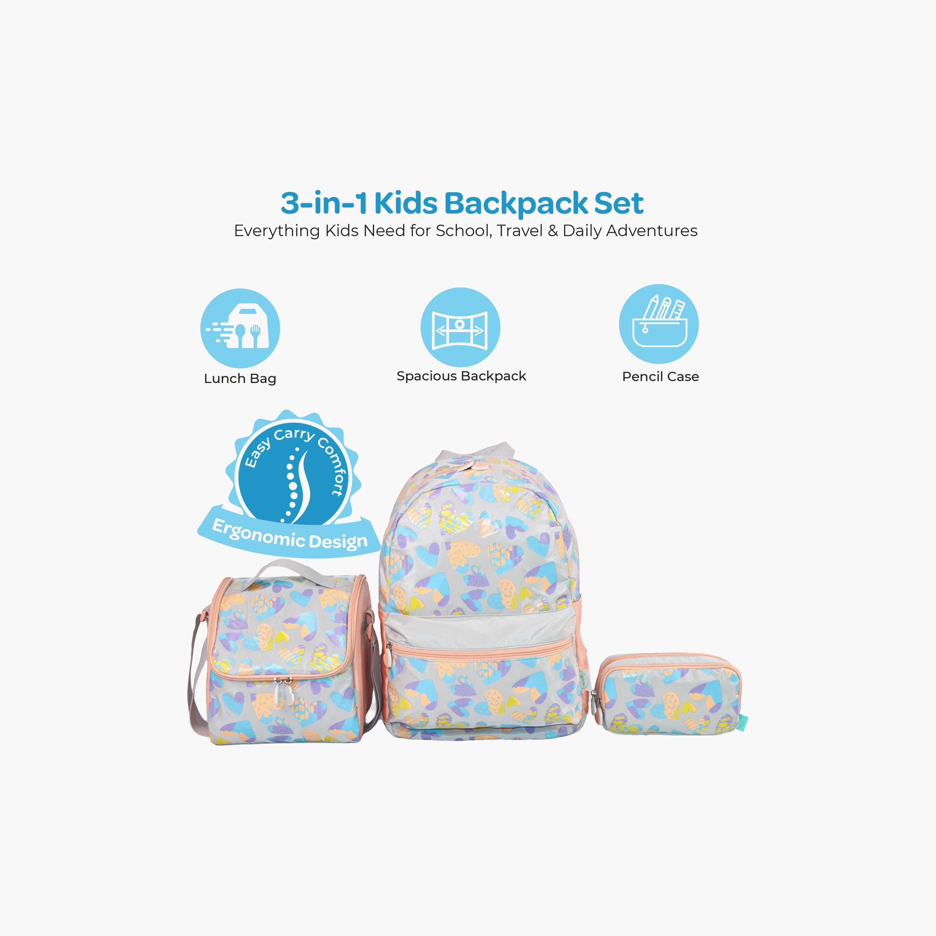 Moon Hearts Trolley Backpack with Lunch Bag & Pencil Case - 16 Inch-school-bagsandbackpacks-trolleybags-image-4