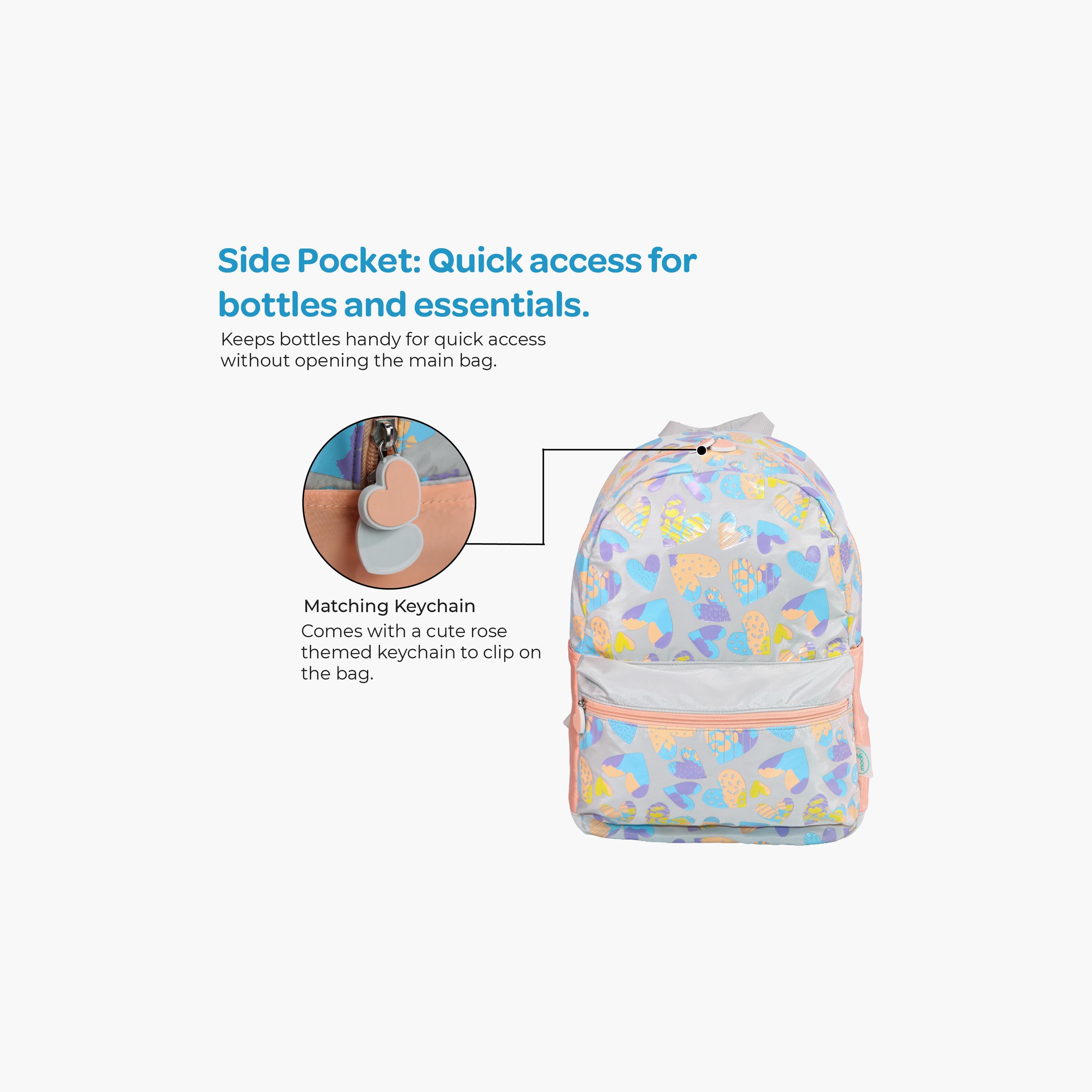 Moon Hearts Trolley Backpack with Lunch Bag & Pencil Case - 16 Inch-school-bagsandbackpacks-trolleybags-image-6