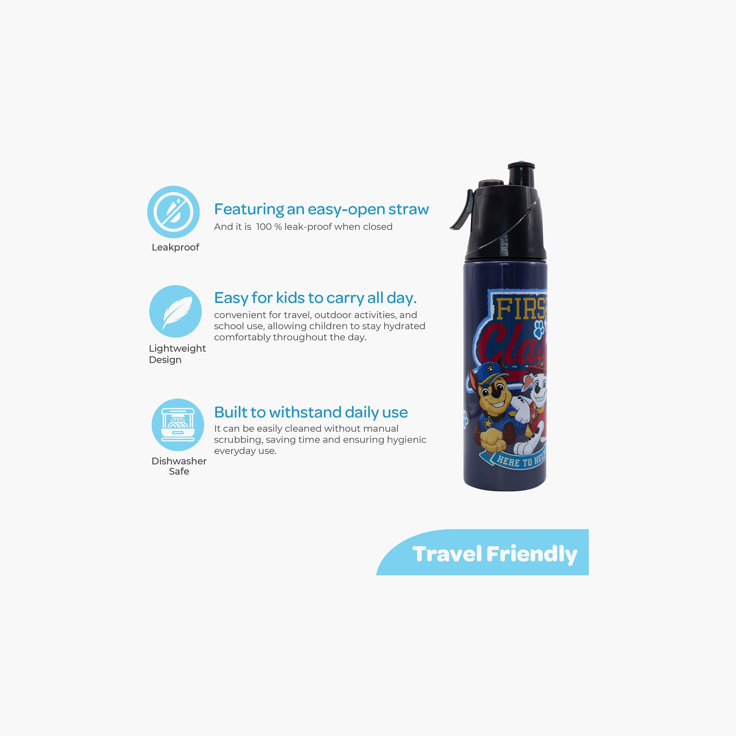 Moon Paw Patrol SS Water Bottle with Mist Spray Nozzle - 500 ml-school-waterbottles-image-5